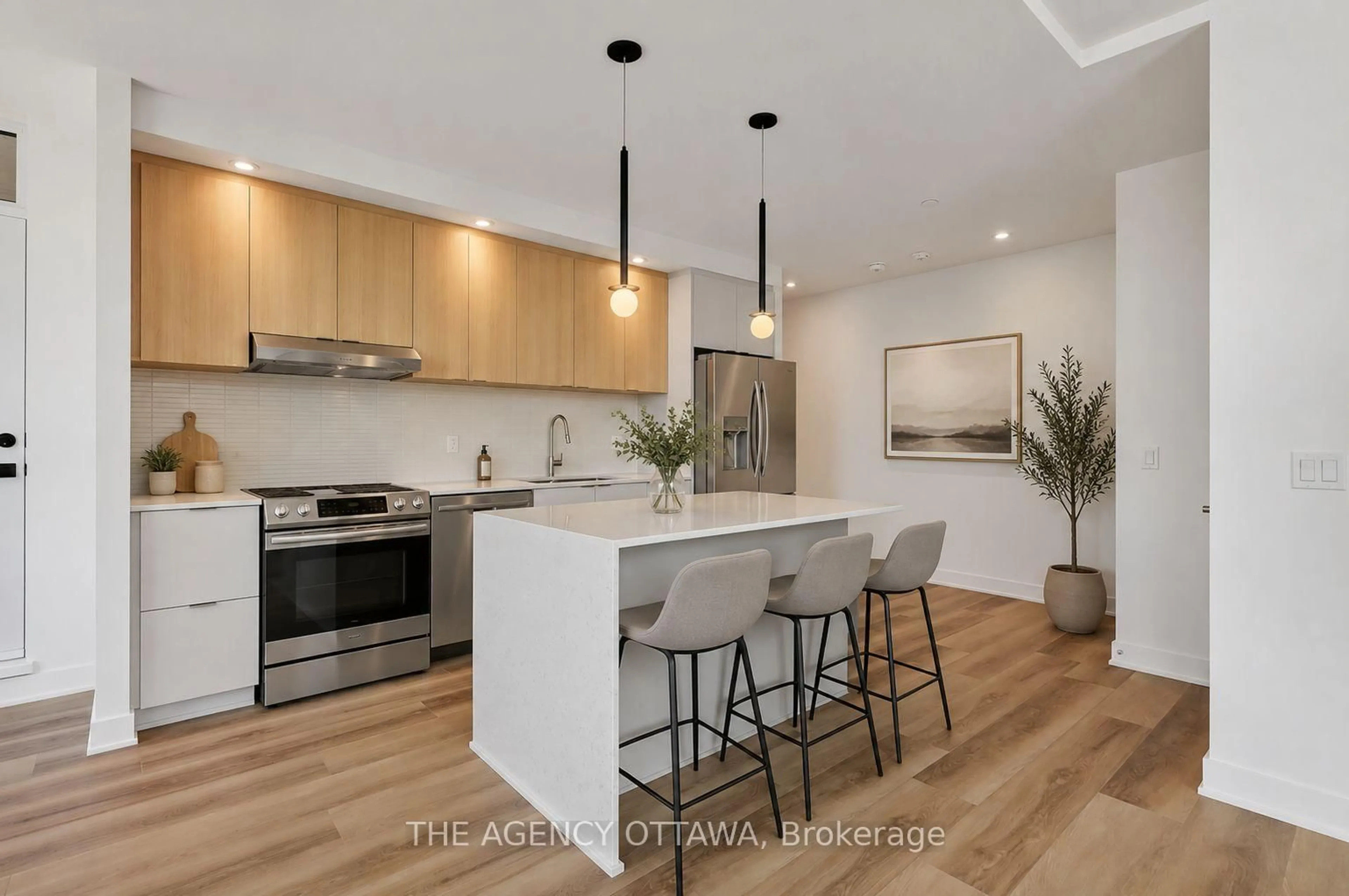 Open concept kitchen, unknown for 3085 Riverside Dr #304, Ottawa Ontario K1V 9R2