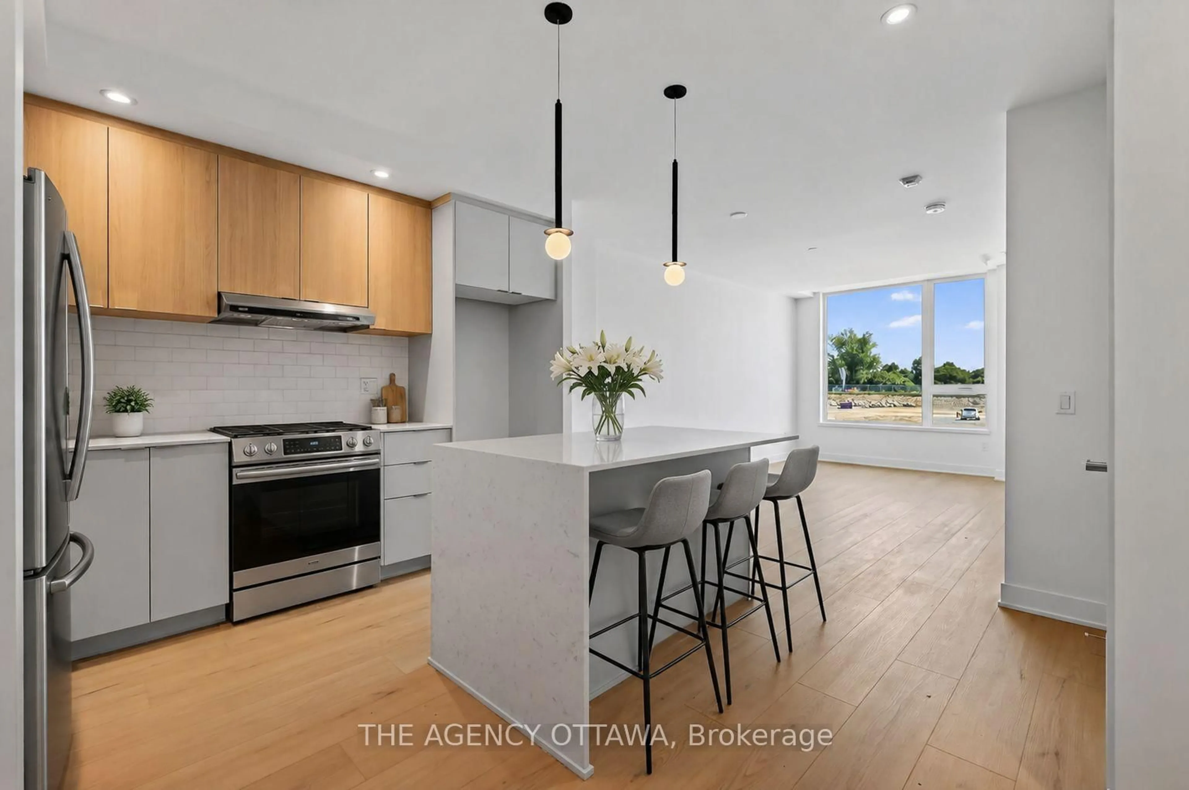 Open concept kitchen, unknown for 3085 Riverside Dr #201, Ottawa Ontario K1V 9R2