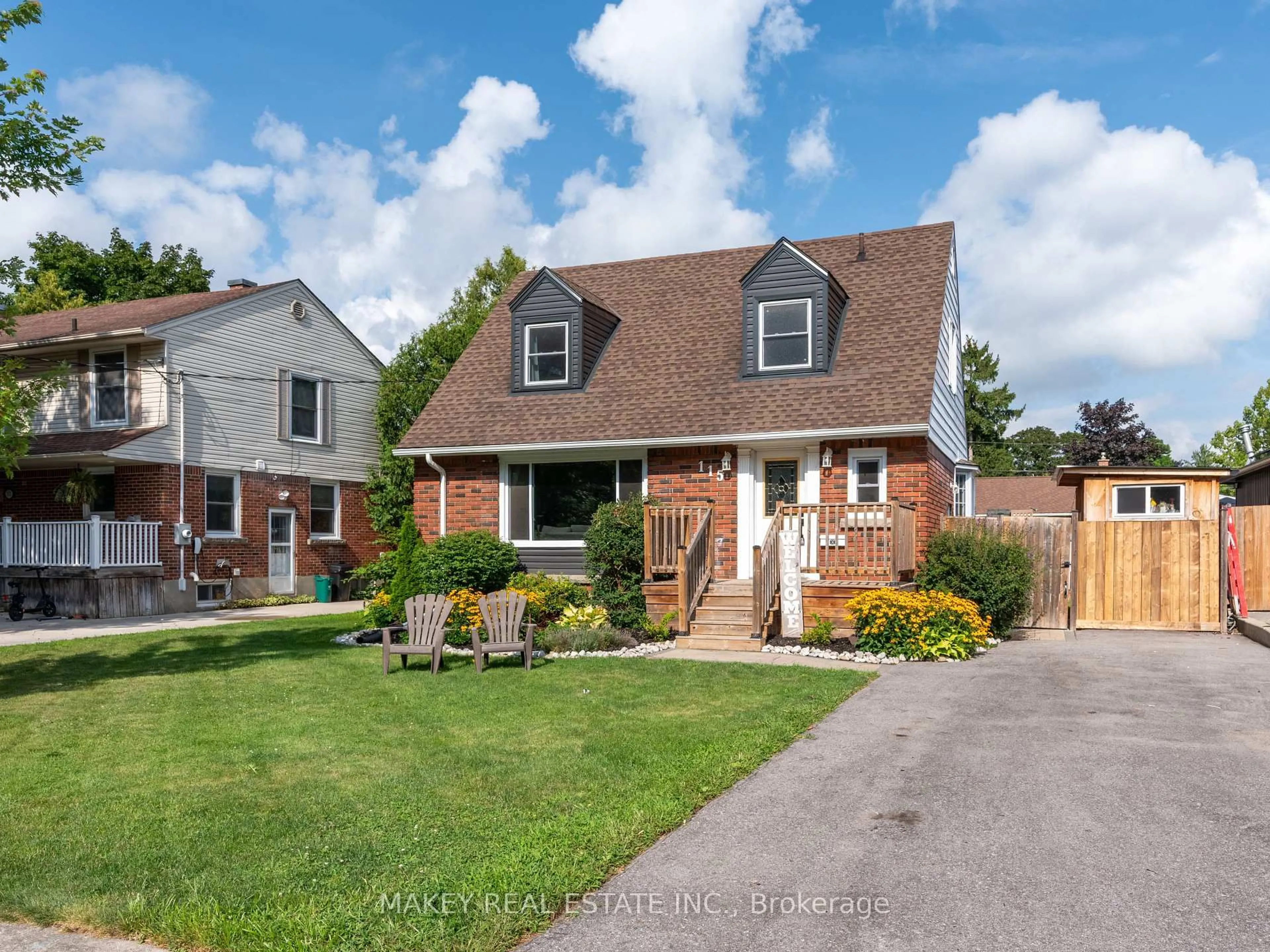 Home with brick exterior material, street for 115 Fairview Cres, Woodstock Ontario N4S 6L6
