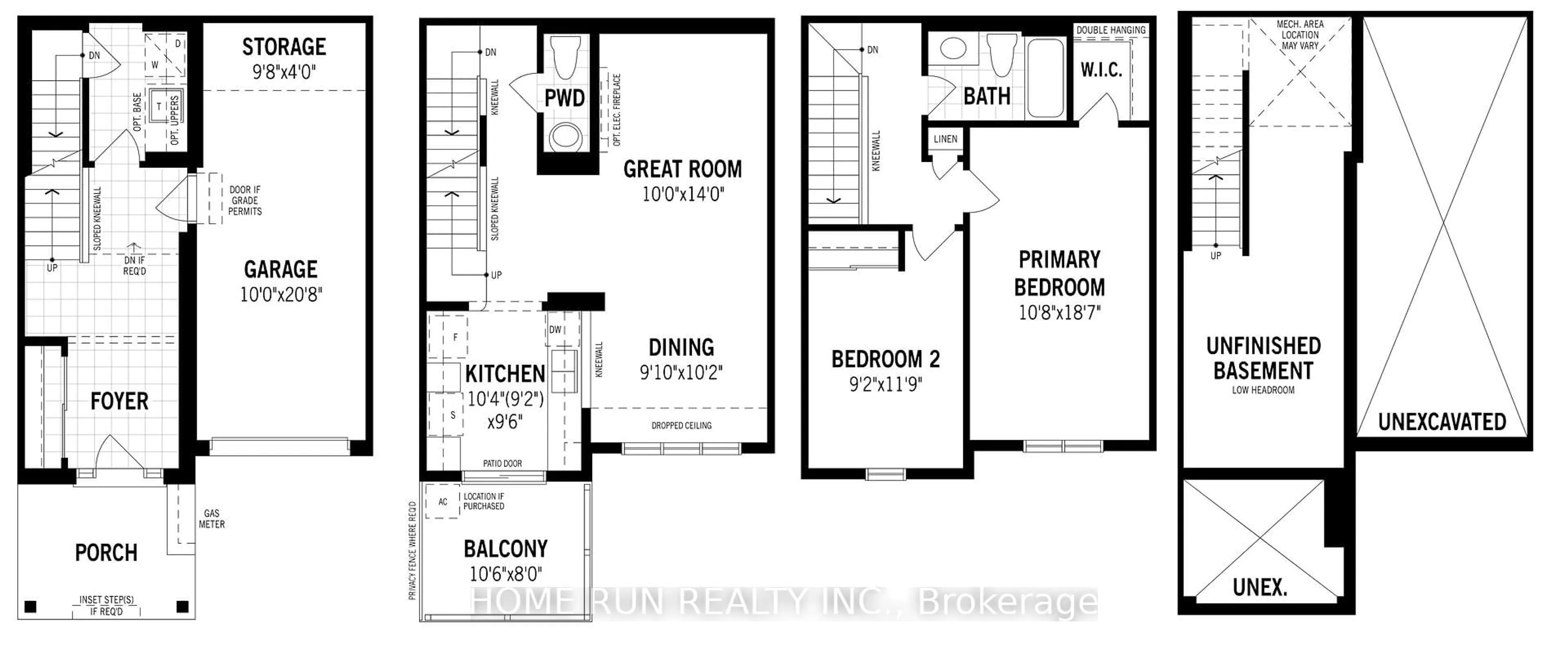 Floor plan for 312 Parallax Private, Ottawa Ontario K2J 7B3