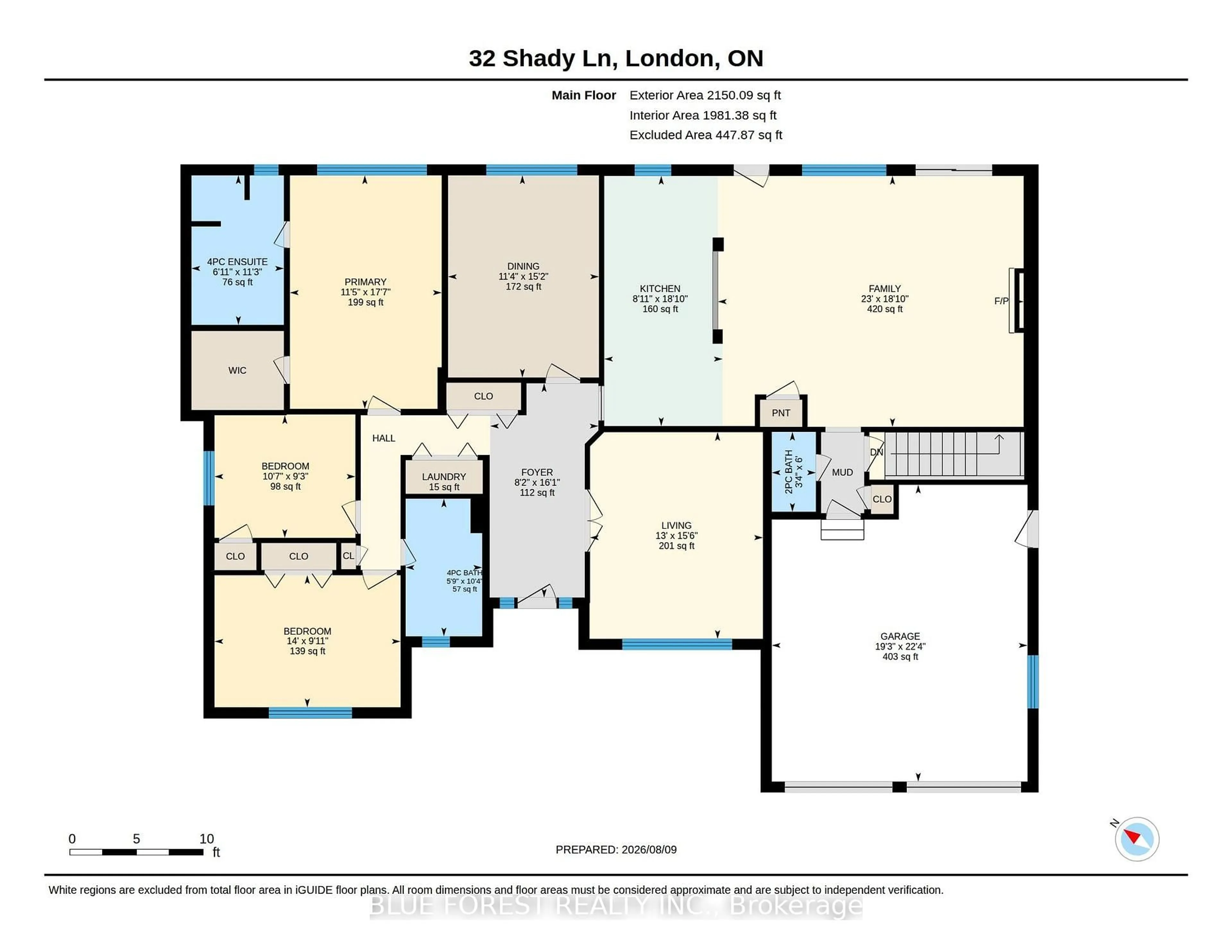 Floor plan for 34 Shady Lane, London North Ontario N5X 3P5