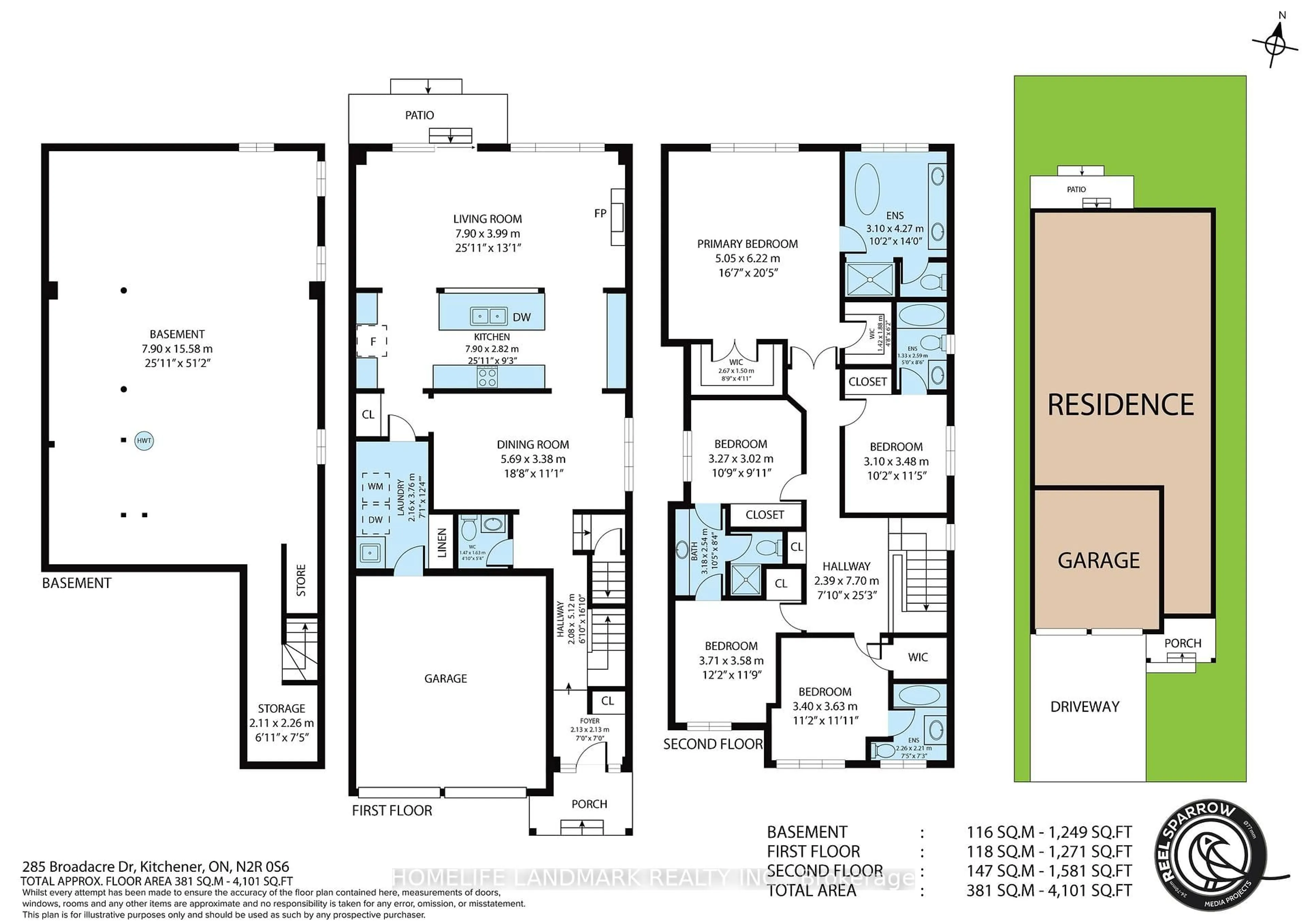 Floor plan for 285 Broadacre Dr, Kitchener Ontario N2R 0S6