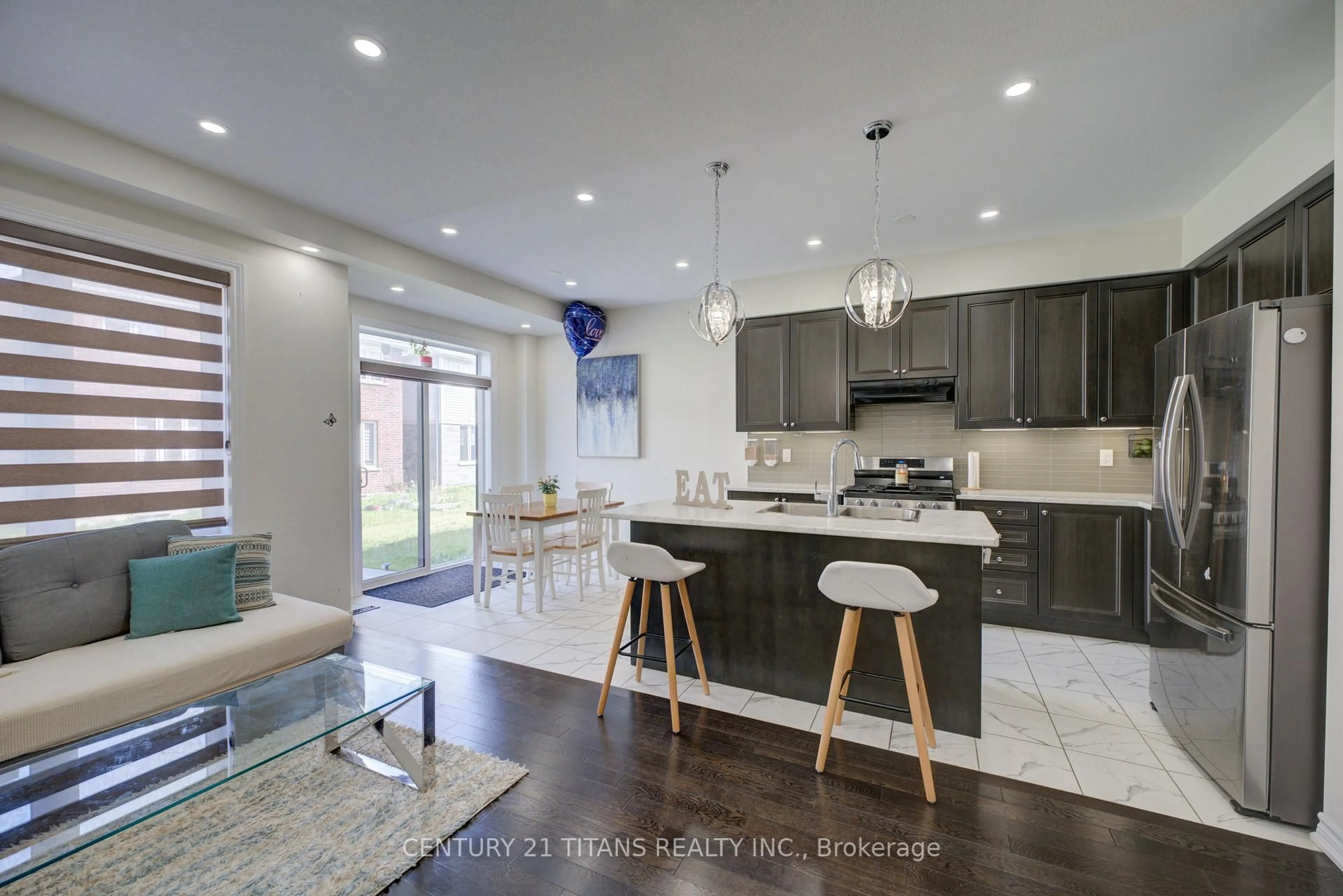 Open concept kitchen, ceramic/tile floor for 12 Mclaren Ave, Brantford Ontario N3T 0T3