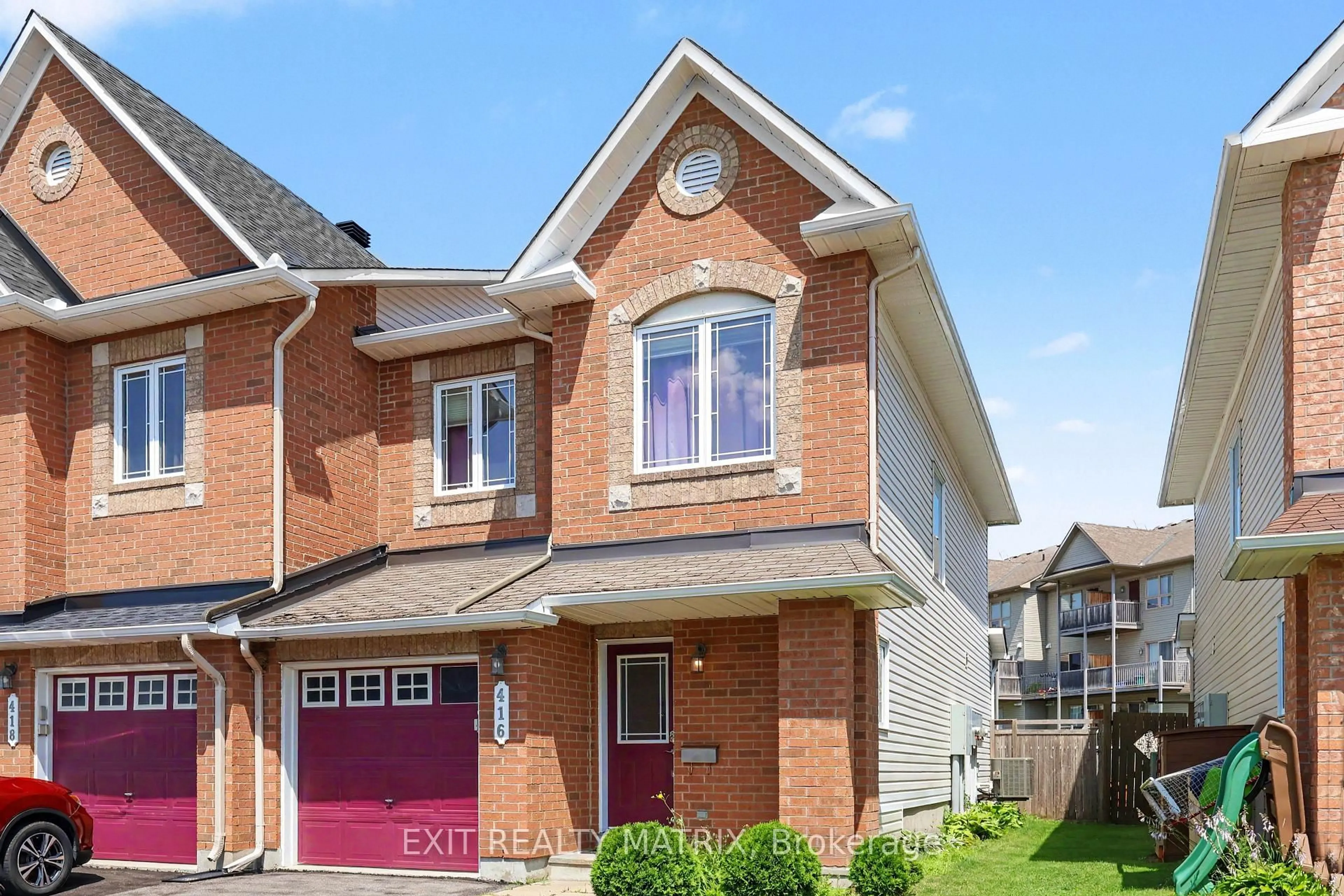 Home with brick exterior material, street for 416 Goldenbrook Way, Ottawa Ontario K4A 0J7