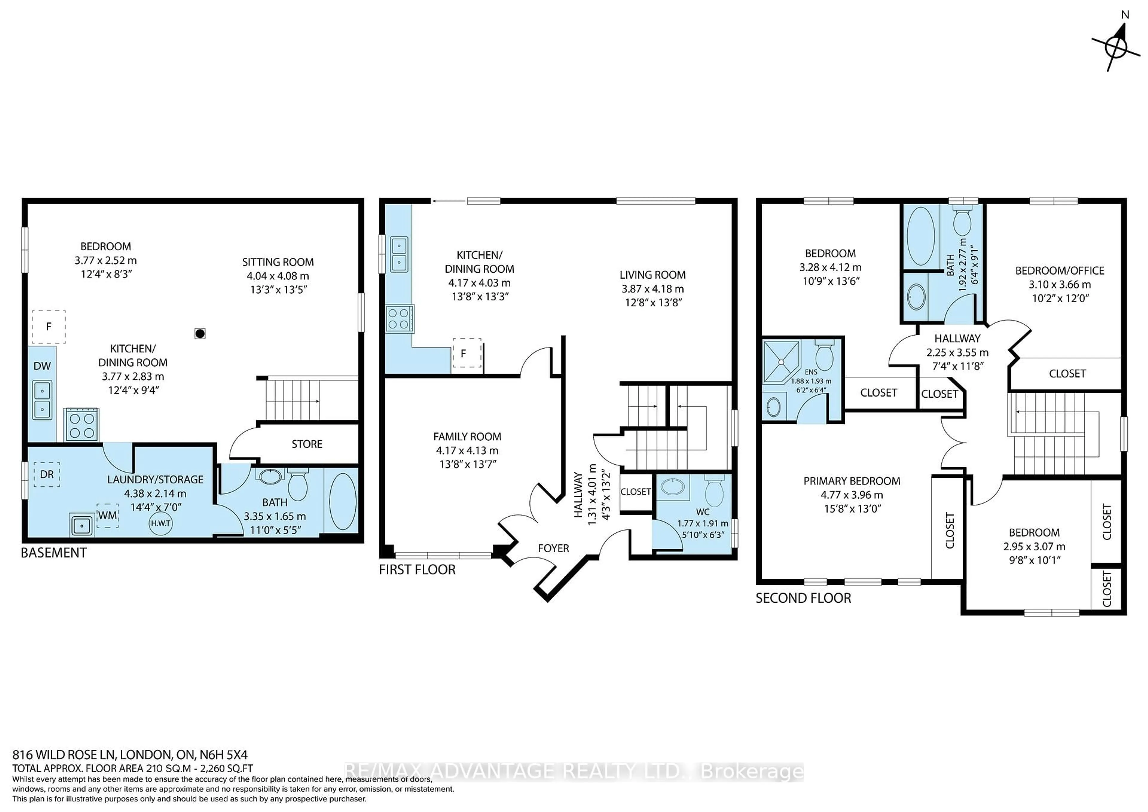 Floor plan for 816 Wild Rose Lane, London North Ontario N6H 5X4