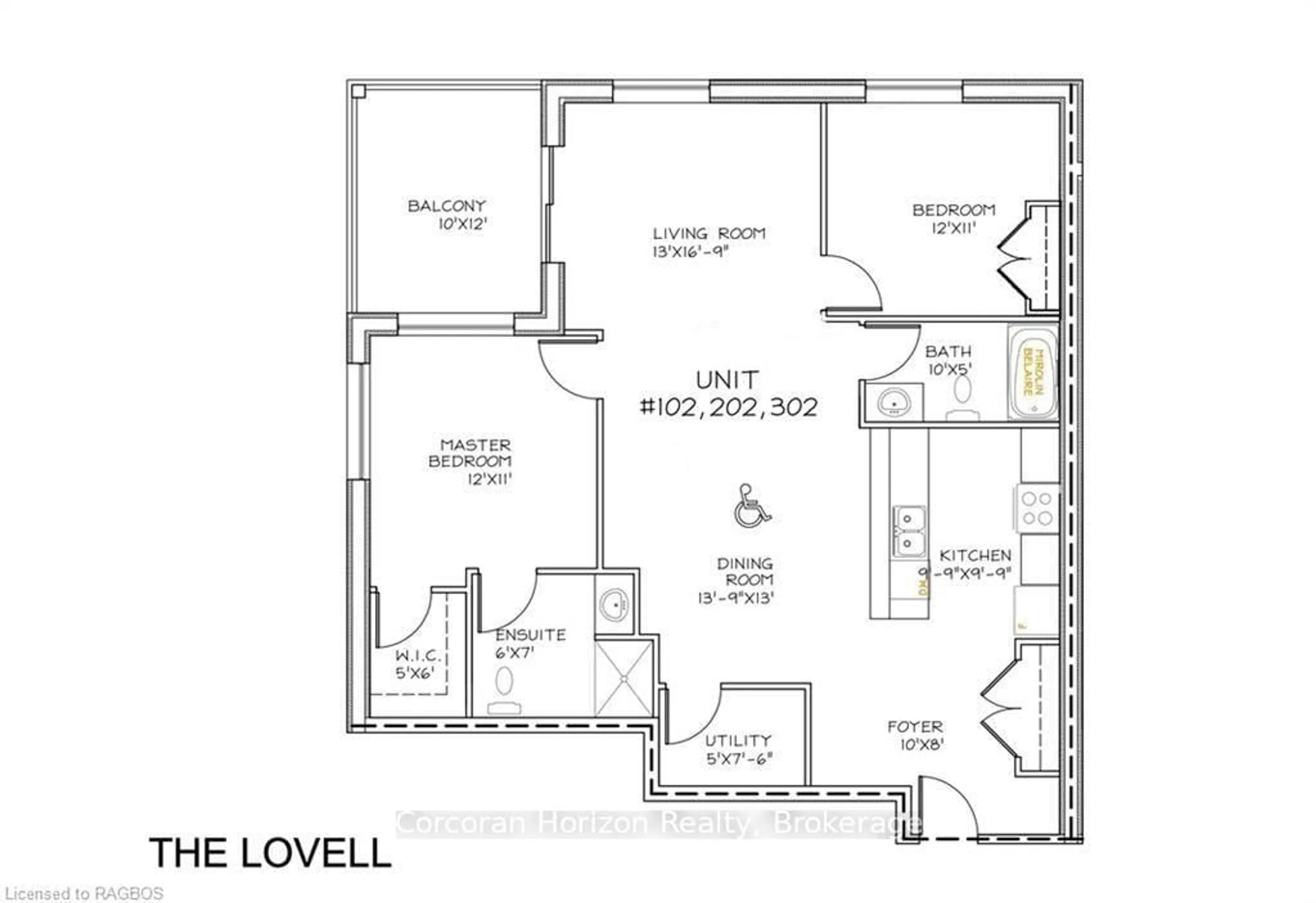 Floor plan for 11 Salt Dock Rd #302, Parry Sound Ontario P2A 3B6