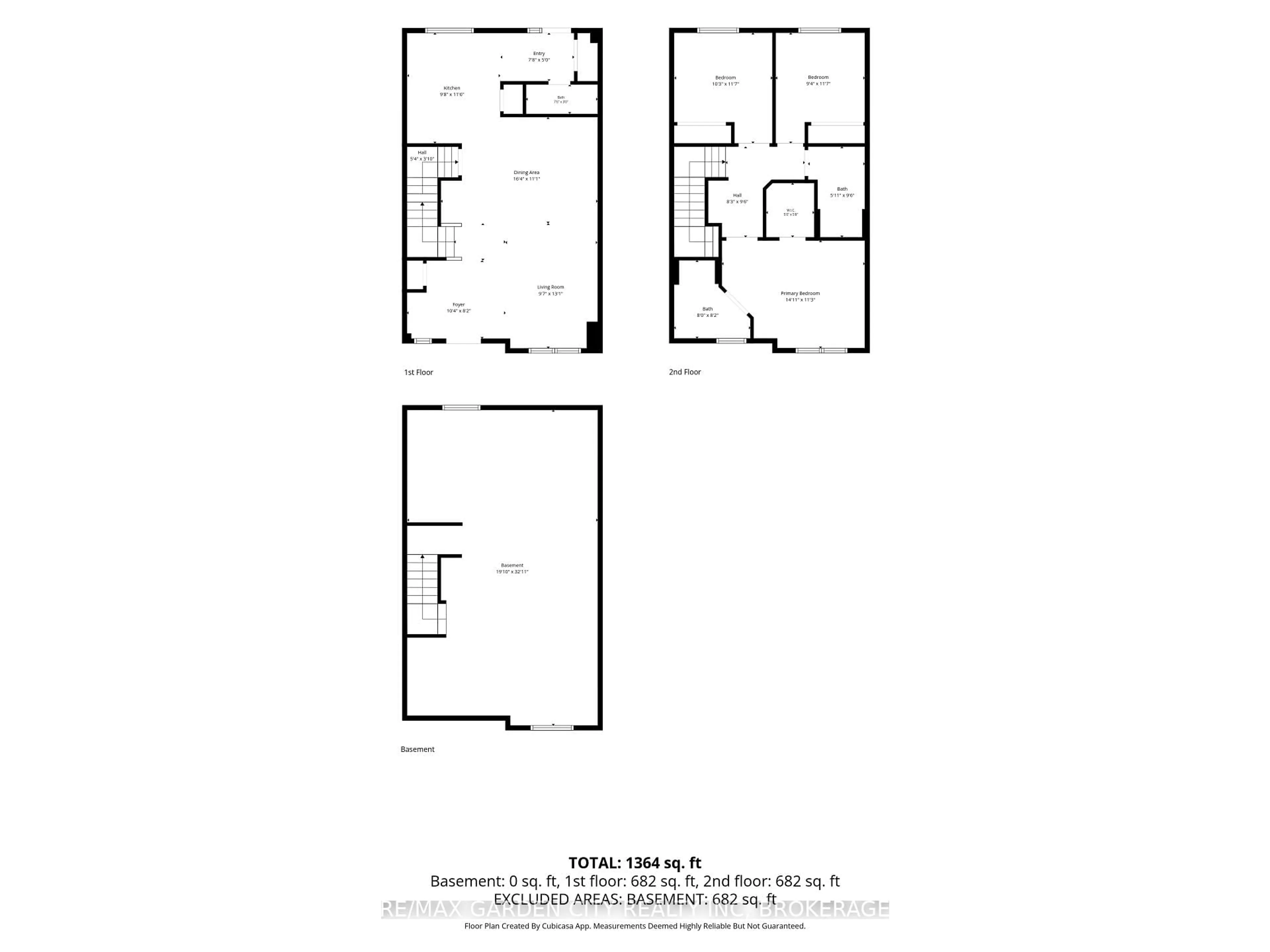 Floor plan for 182 BROADWAY Lane #8, Welland Ontario L3C 5L5