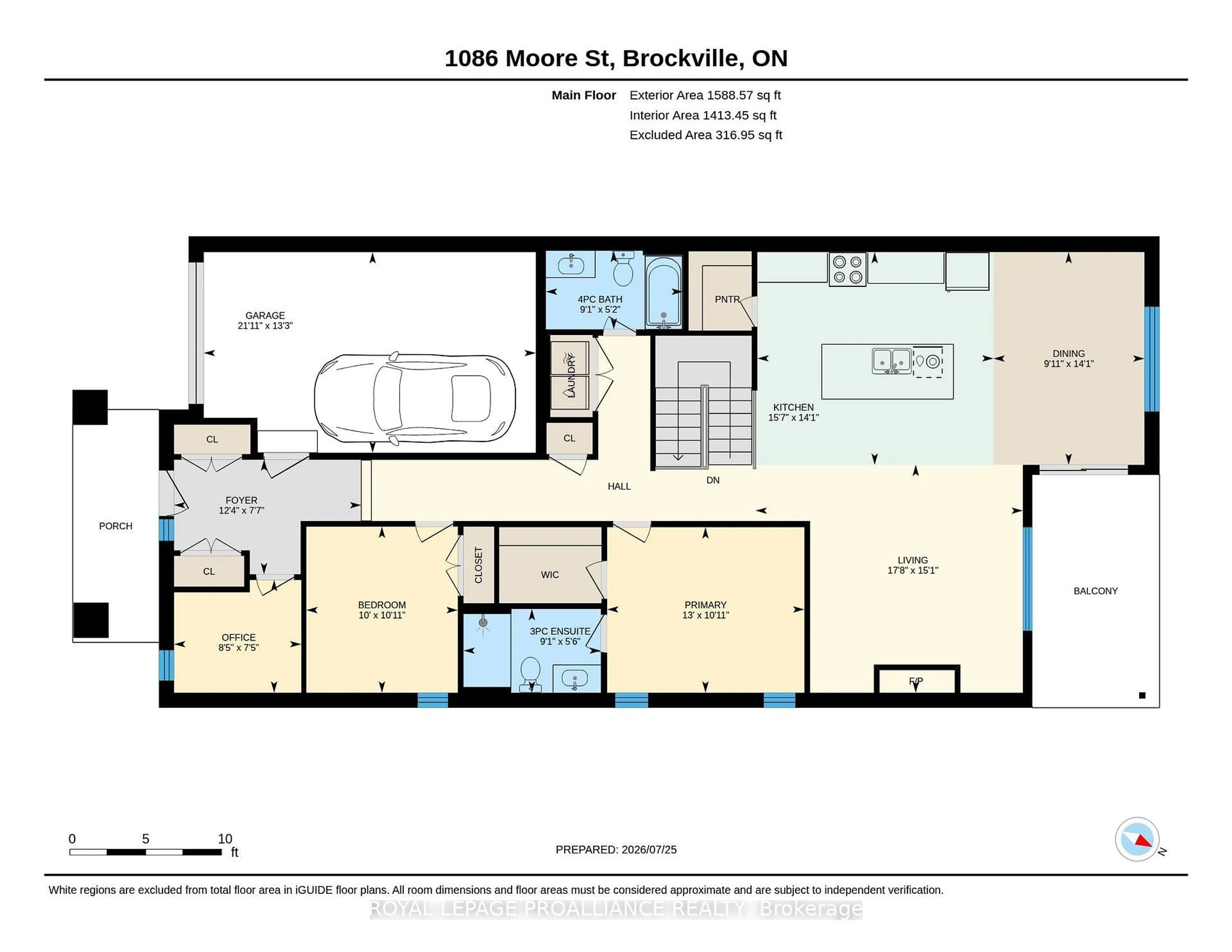 Floor plan for 1086 Moore St, Brockville Ontario K6V 0H2