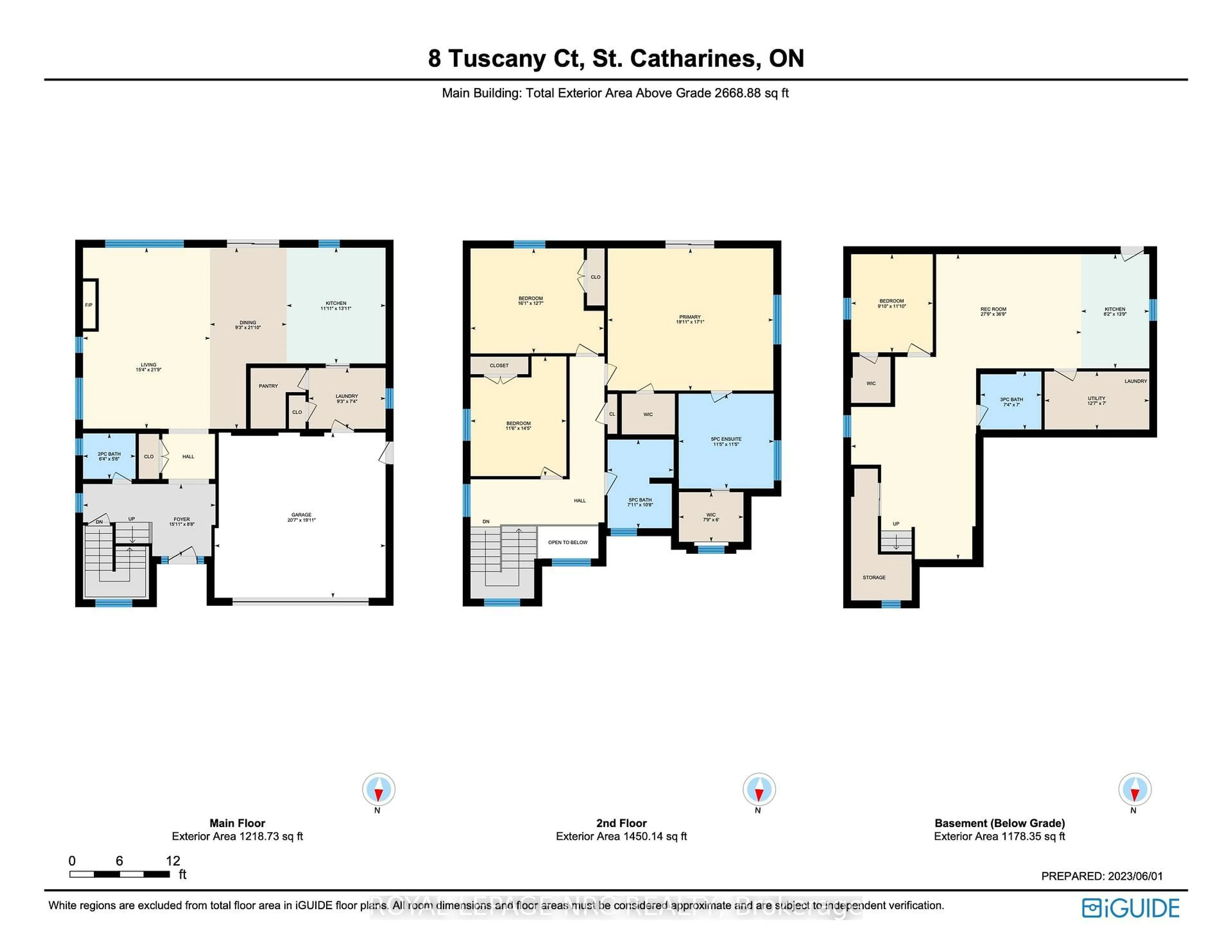 Floor plan for 8 TUSCANY Crt, St. Catharines Ontario L2S 0E2