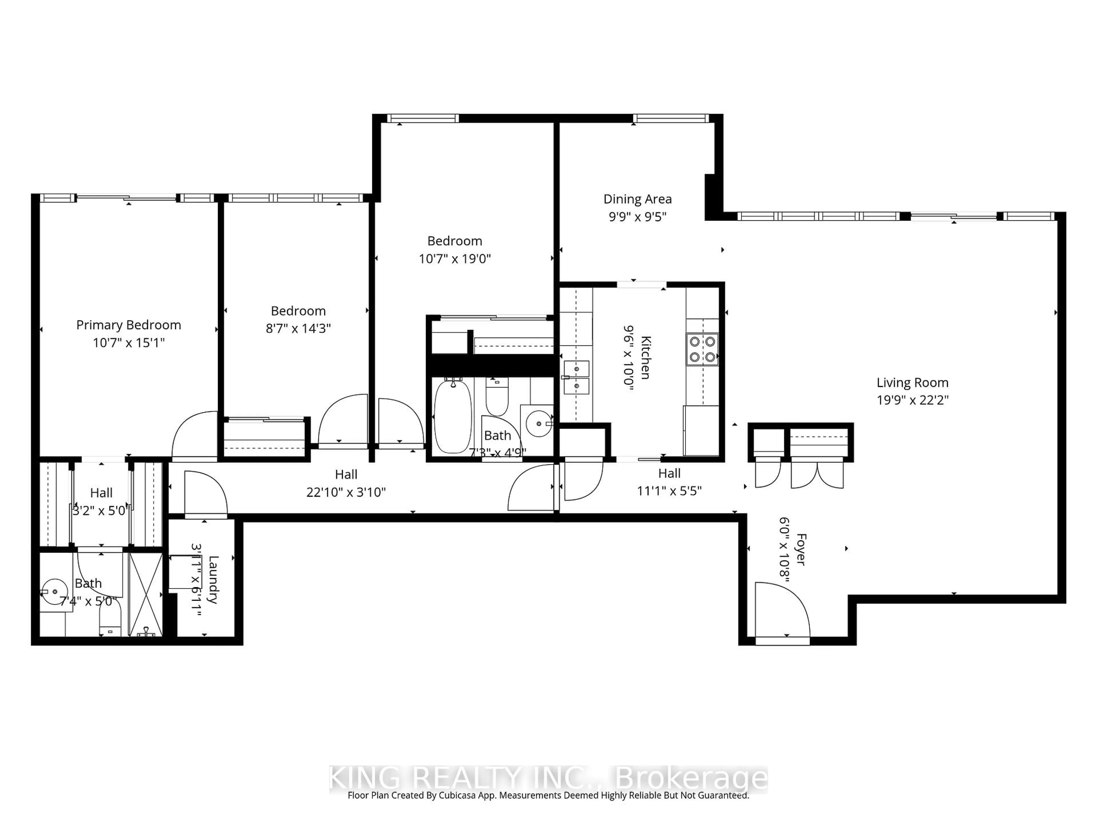 Floor plan for 389 Dundas St #701, London East Ontario N6B 3L5