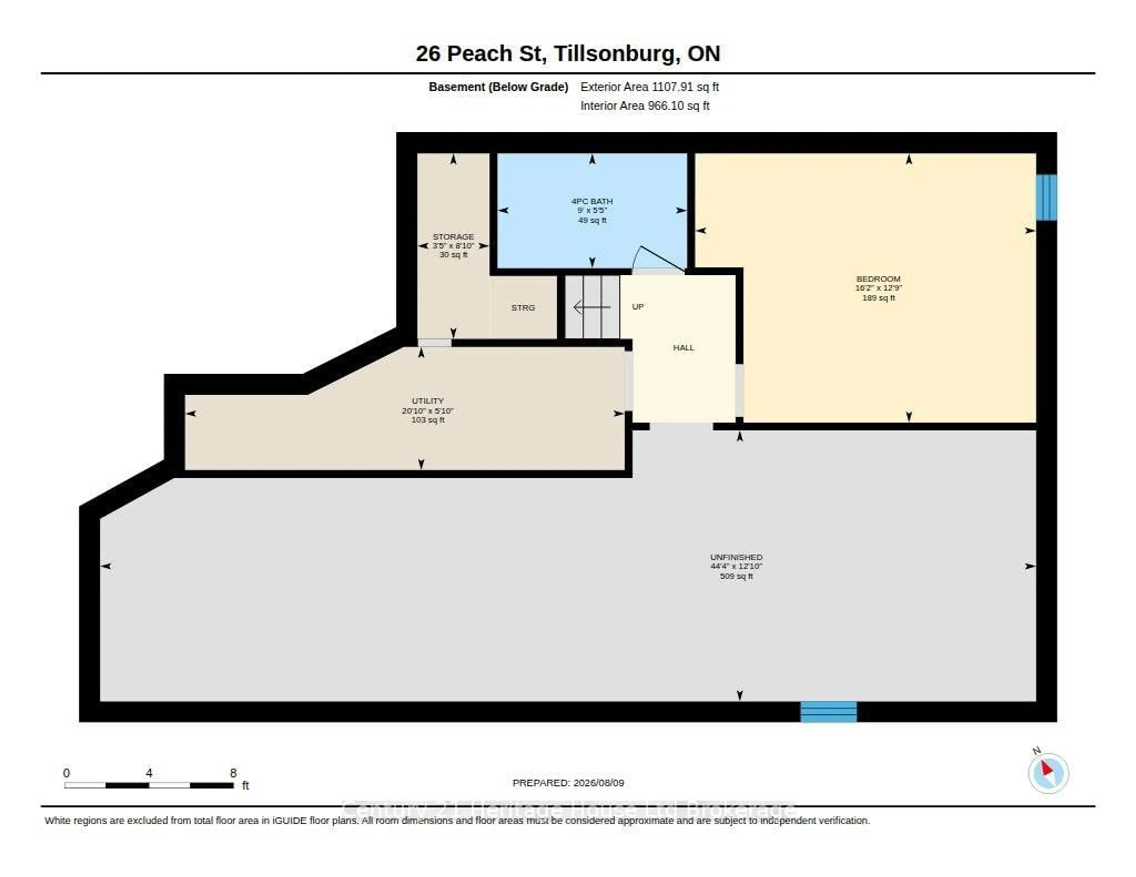Floor plan for 26 Peach St, Tillsonburg Ontario N4G 5N6