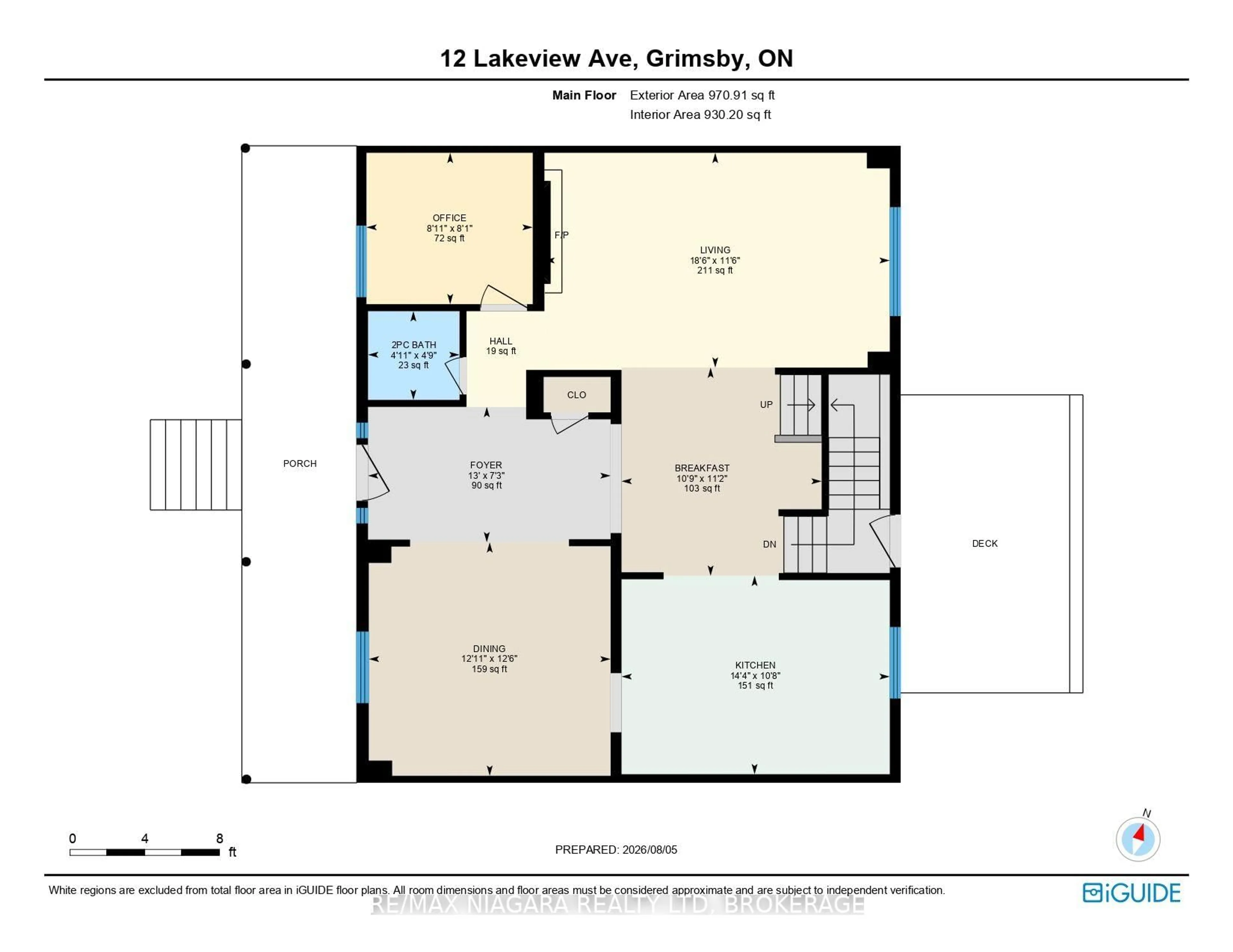 Floor plan for 12 Lakeview Ave, Grimsby Ontario L3M 3M1