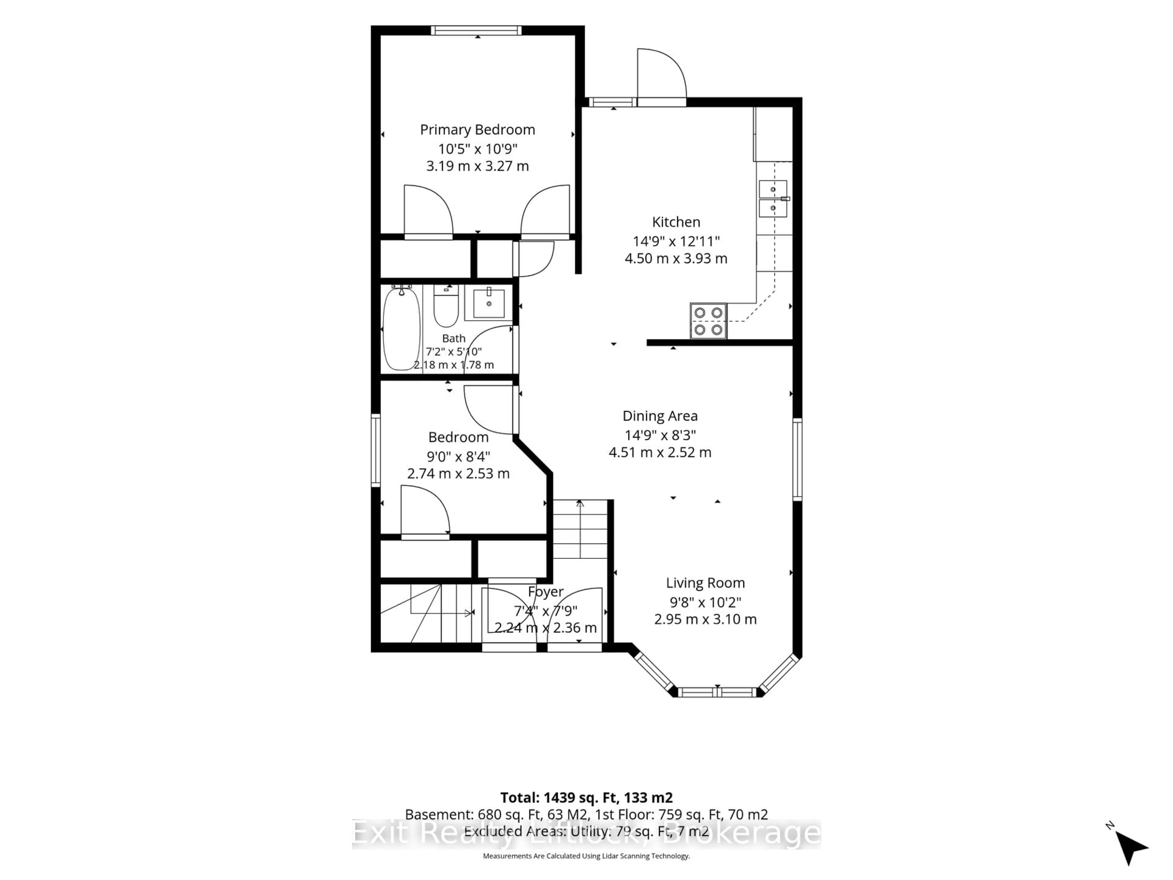 Floor plan for 121 Haden Ave, Peterborough Ontario K9H 7P6