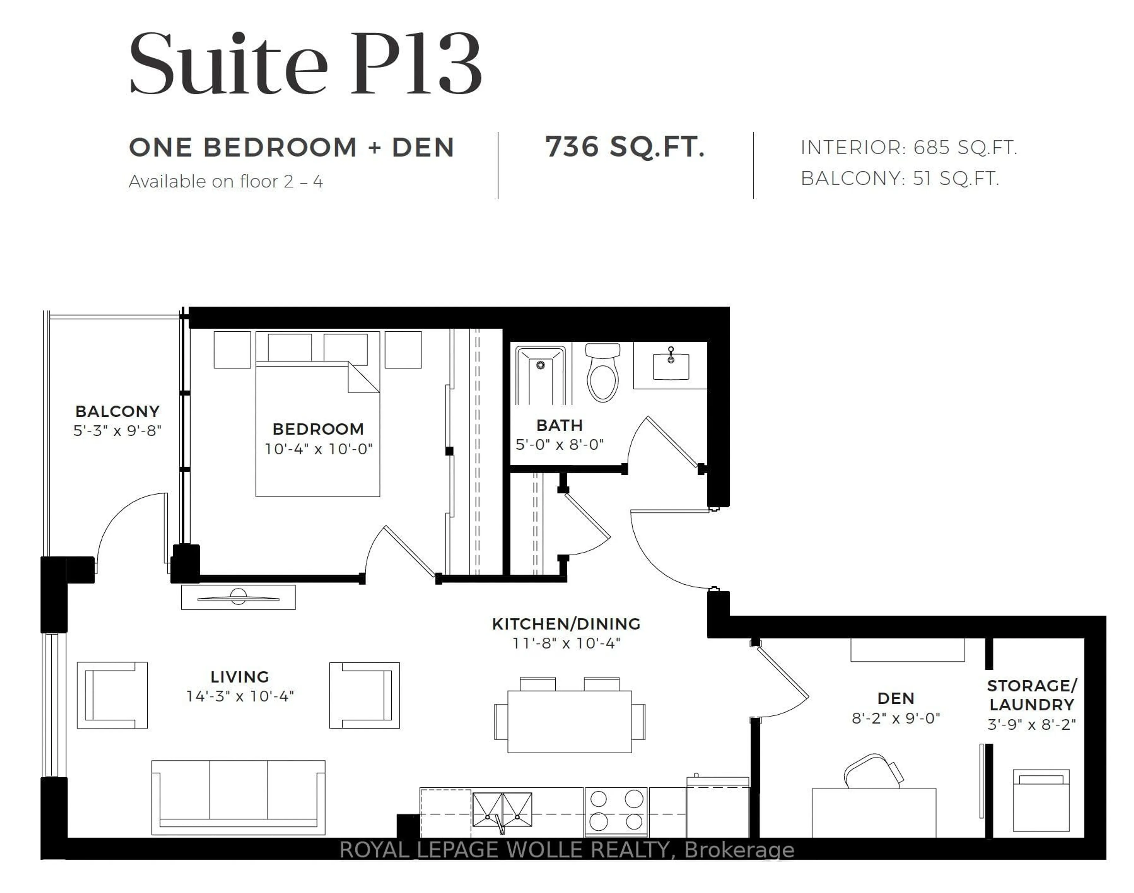 Floor plan for 108 Garment St #213, Kitchener Ontario N2G 0E2