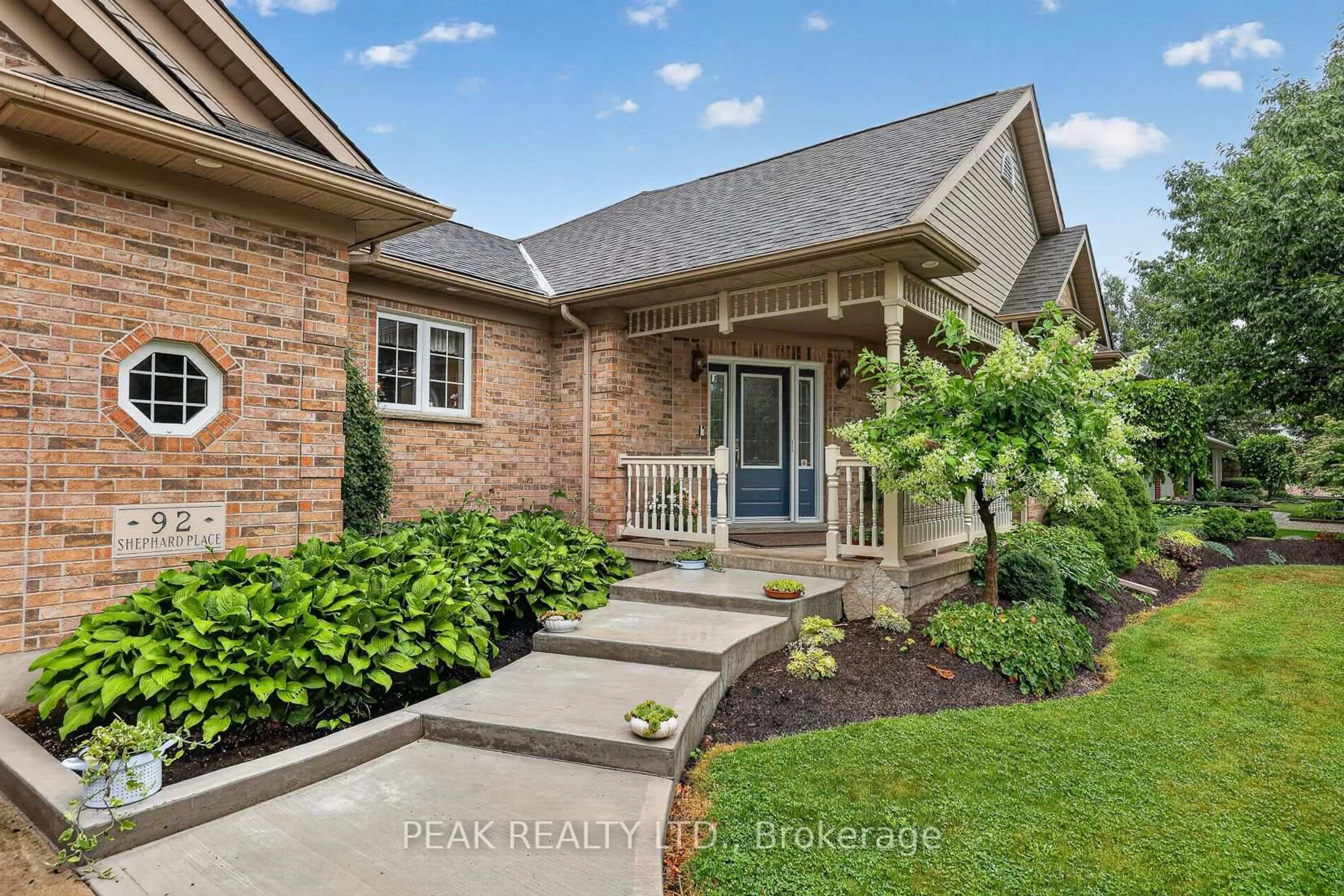 Home with brick exterior material, street for 92 Shephard Pl, Wilmot Ontario N3A 2E4