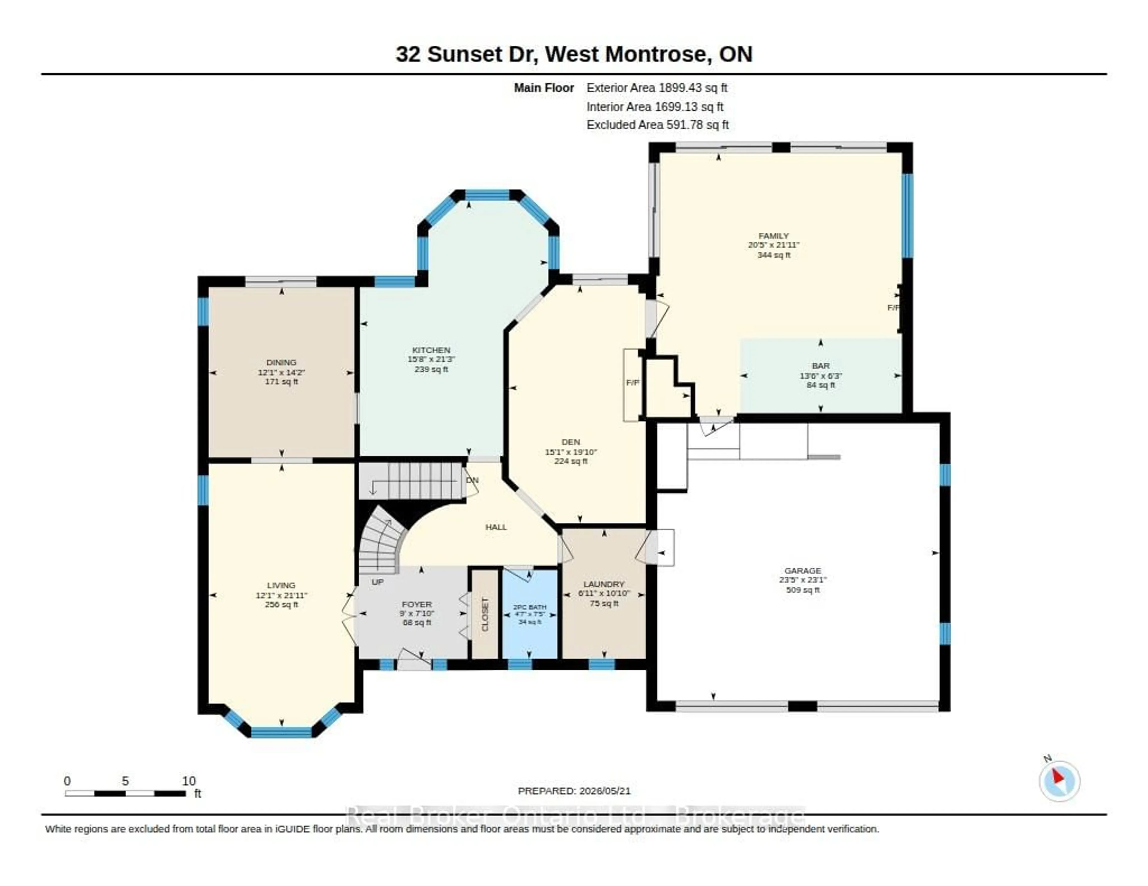 Floor plan for 32 Sunset Dr, Woolwich Ontario N0B 2V0