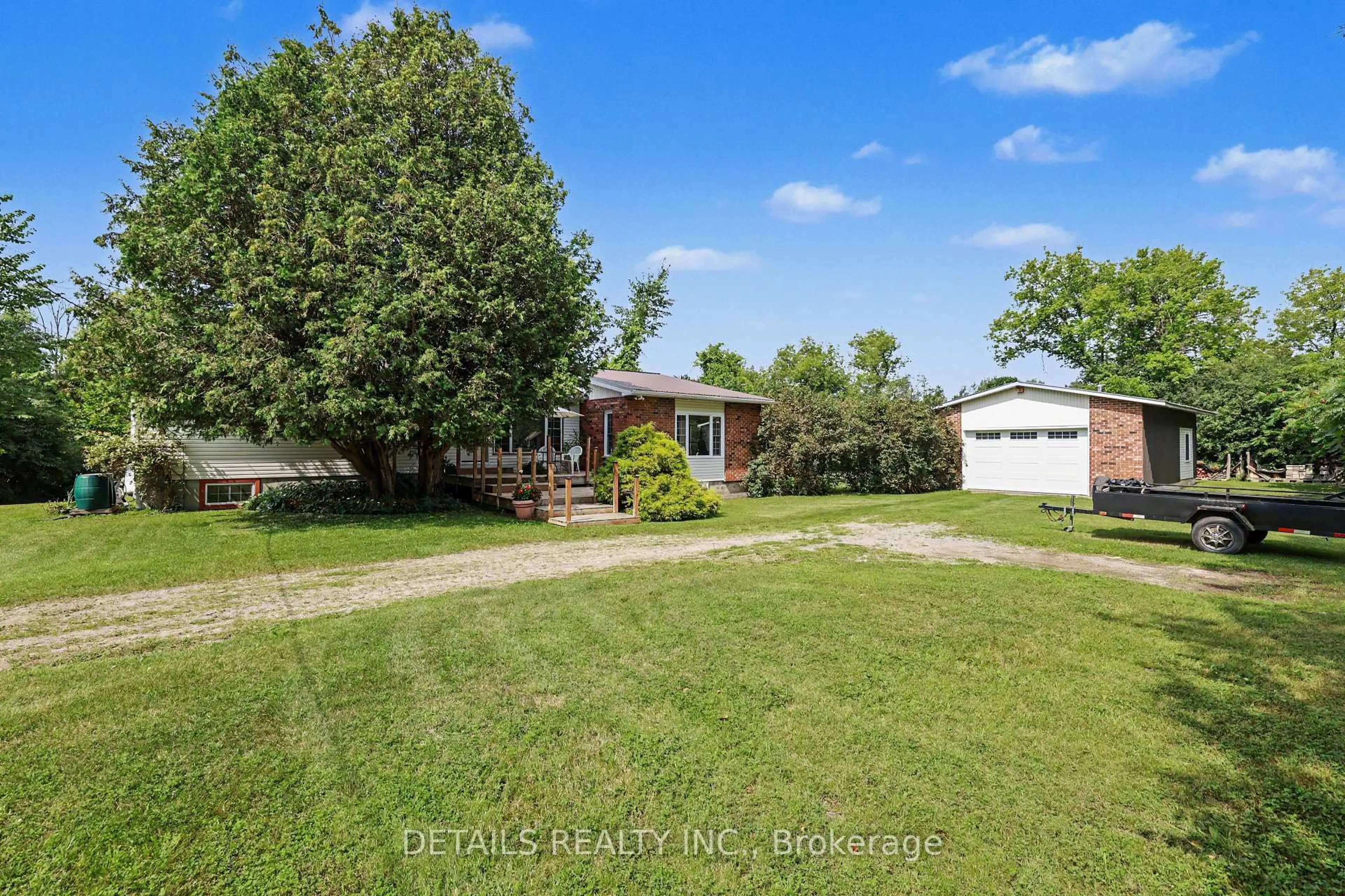 A pic from outside/outdoor area/front of a property/back of a property/a pic from drone, water/lake/river/ocean view for 225 Scotch Line Rd, North Grenville Ontario K0G 1N0