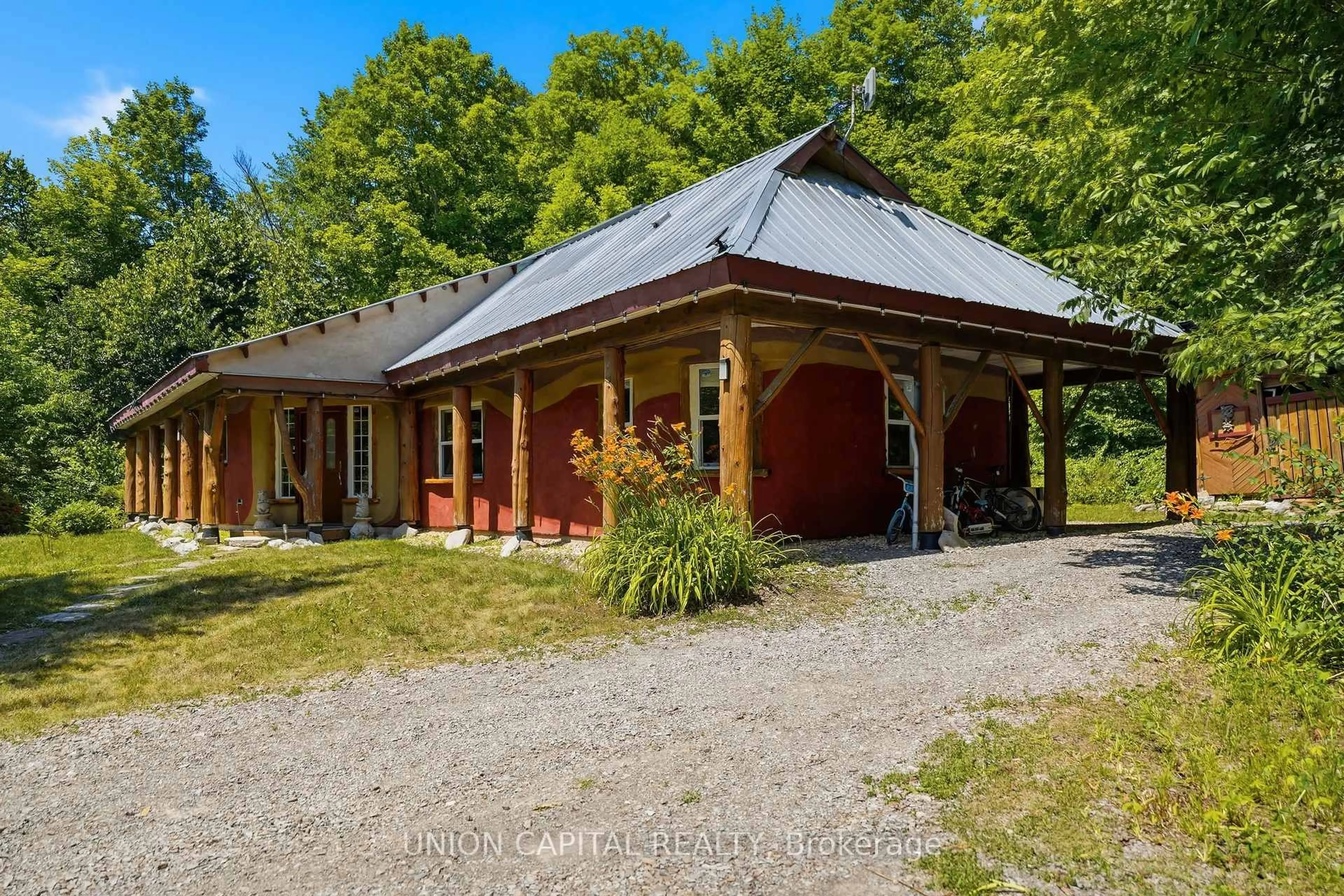 A pic from outside/outdoor area/front of a property/back of a property/a pic from drone, unknown for 755 Scotch Settlement Rd, Madoc Ontario K0K 2K0