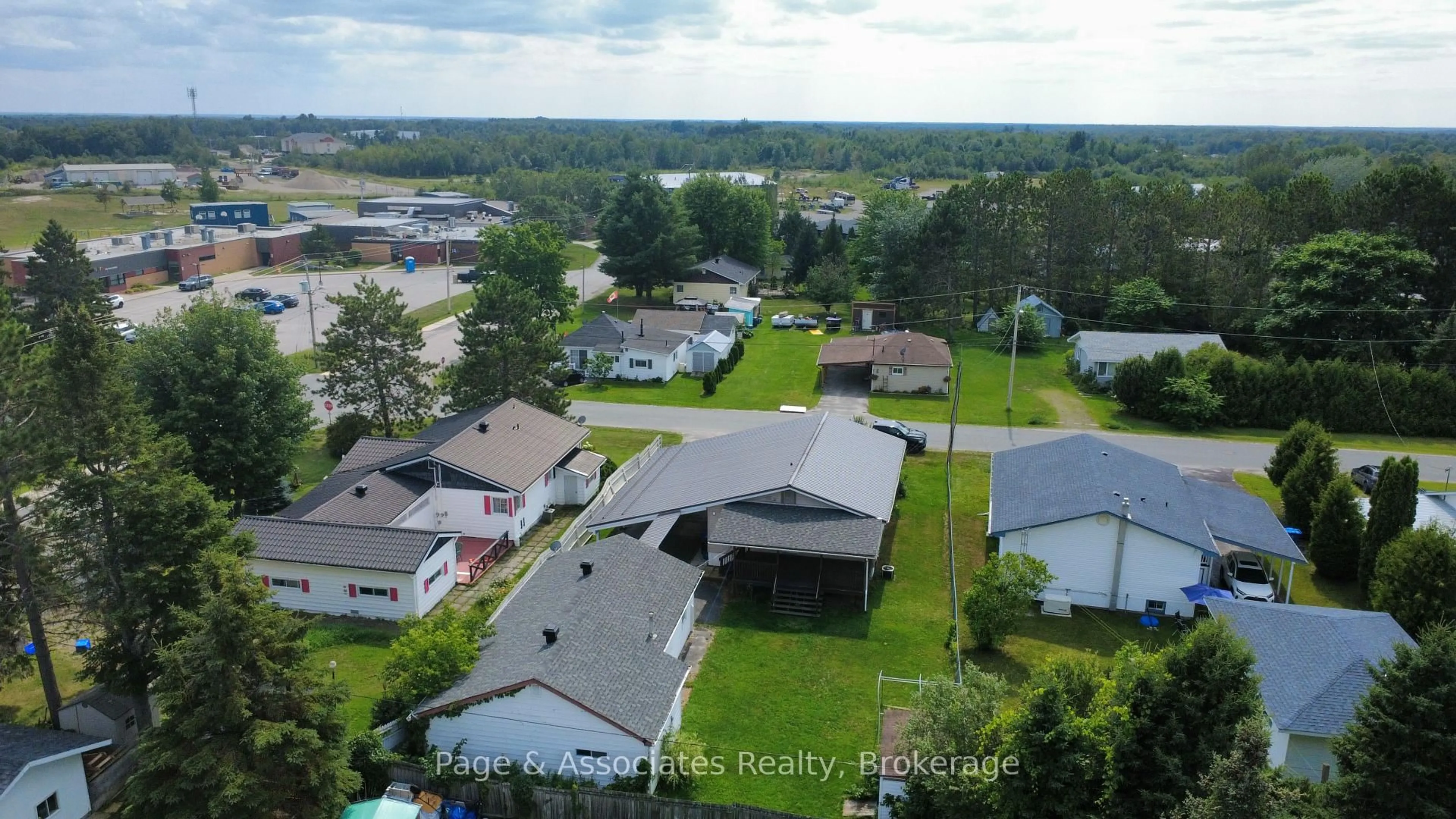 A pic from outside/outdoor area/front of a property/back of a property/a pic from drone, water/lake/river/ocean view for 198 Montreal St, West Nipissing Ontario P2B 3H5
