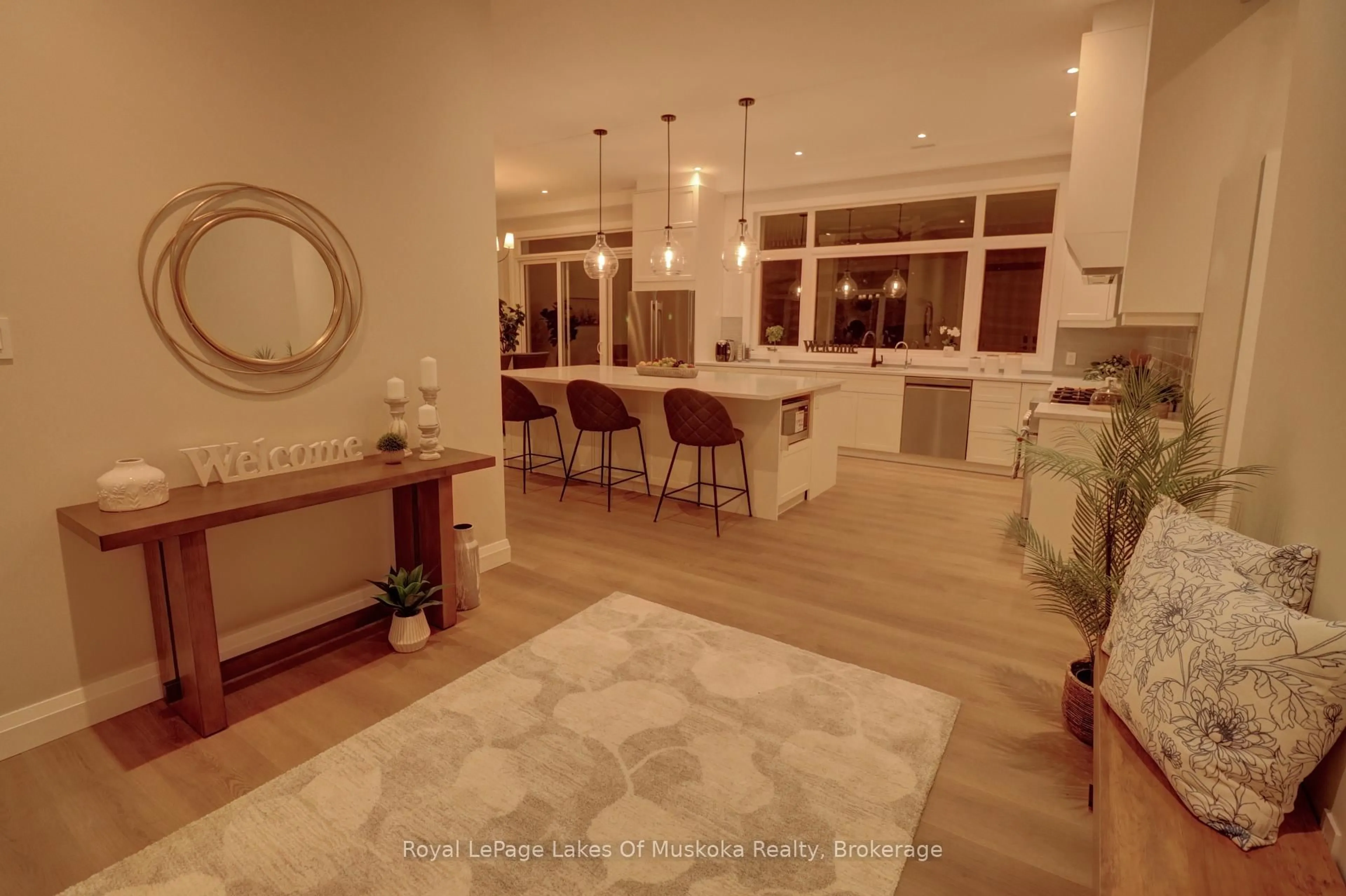 Open concept kitchen, ceramic/tile floor for 5 Flicker Lane, McDougall Ontario P2A 2W9