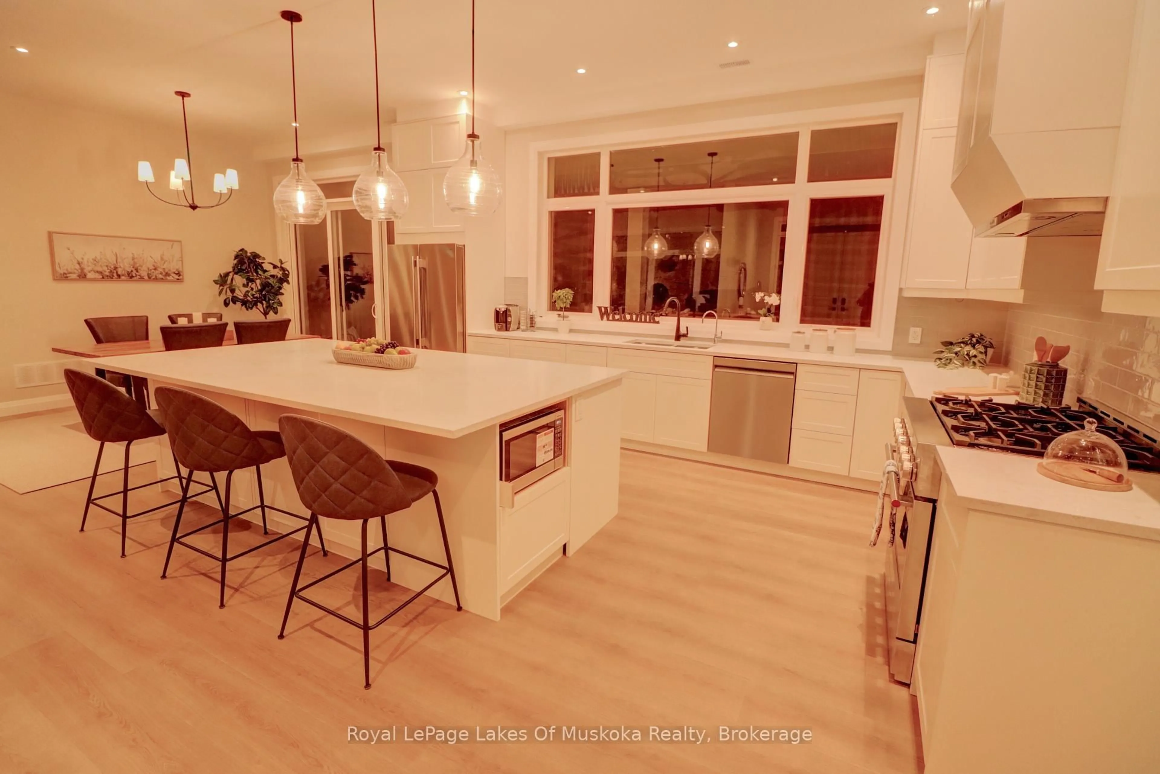 Open concept kitchen, ceramic/tile floor for 5 Flicker Lane, McDougall Ontario P2A 2W9