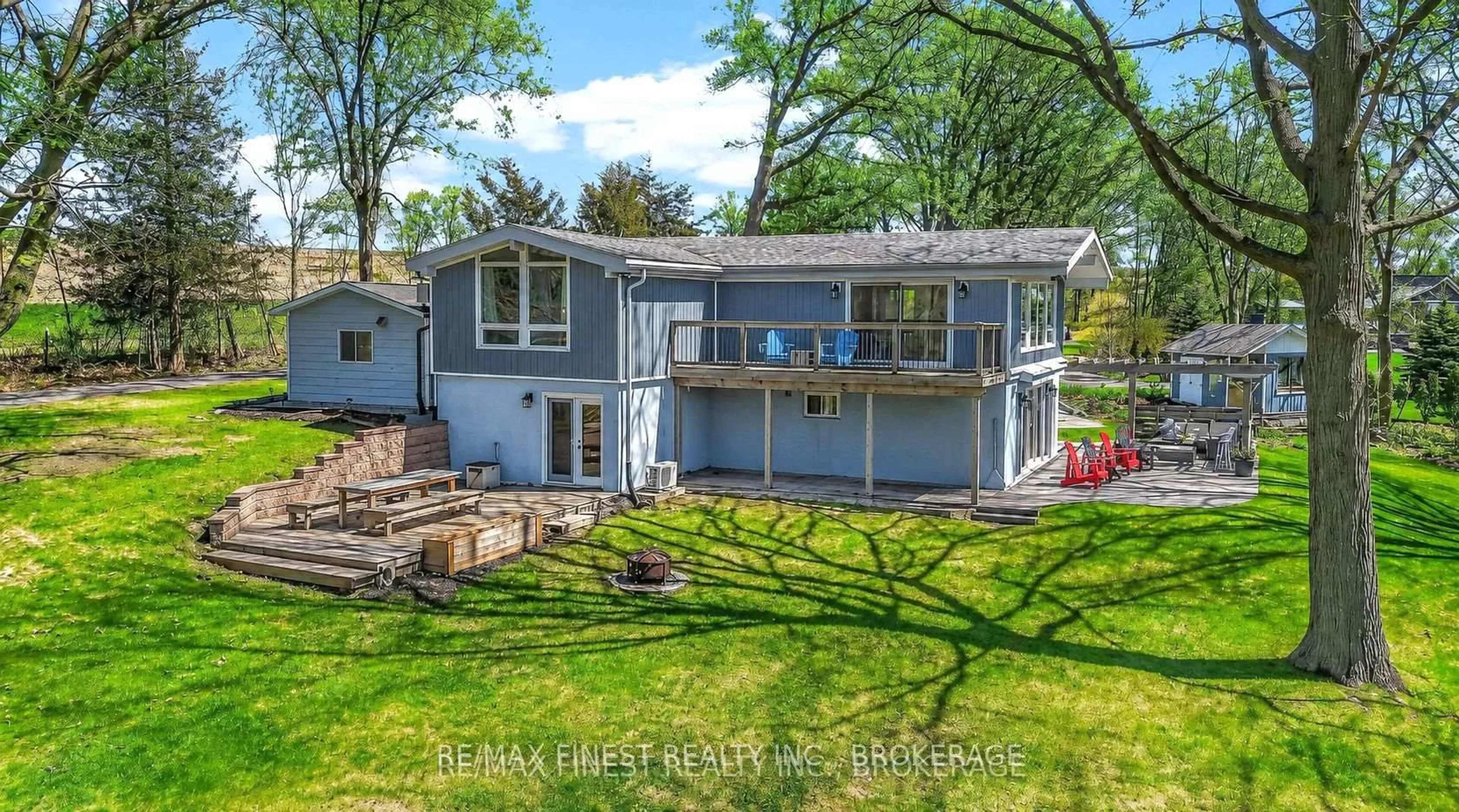 A pic from outside/outdoor area/front of a property/back of a property/a pic from drone, water/lake/river/ocean view for 79 HICKORY Lane, Napanee Ontario K7R 3K8