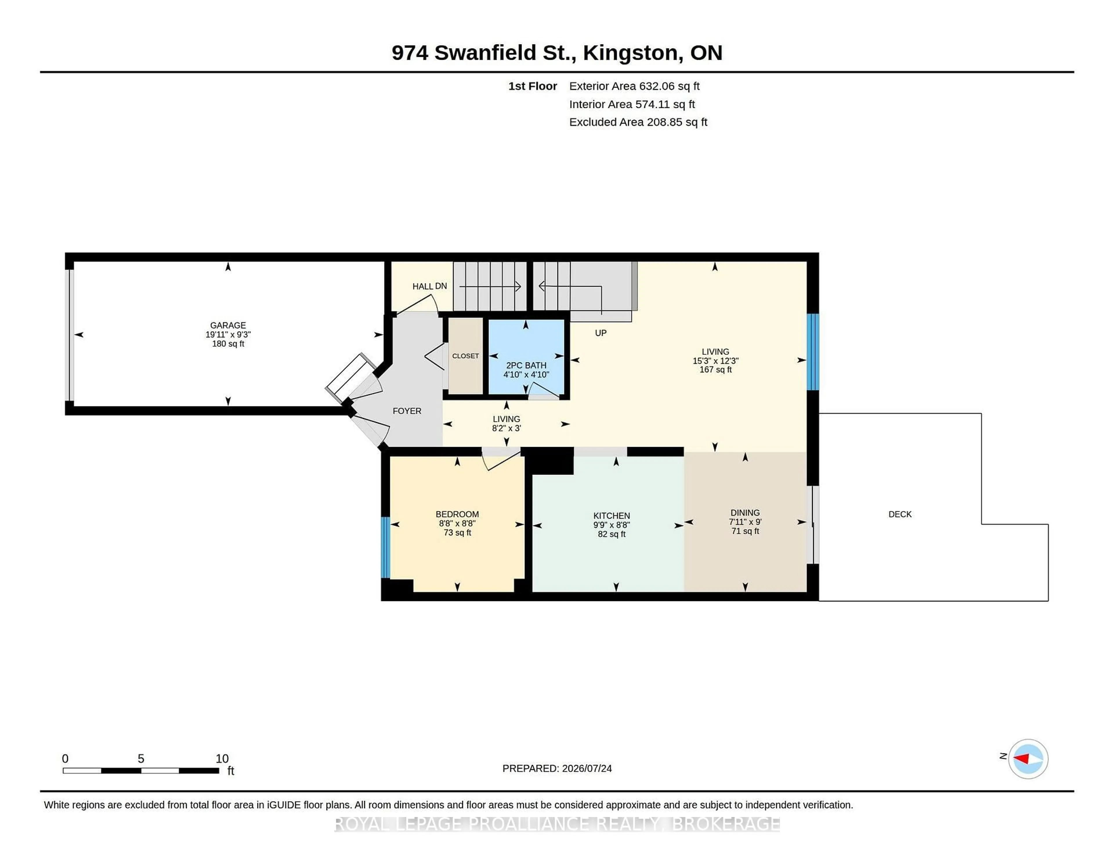 Floor plan for 974 Swanfield St, Kingston Ontario K7M 0A6