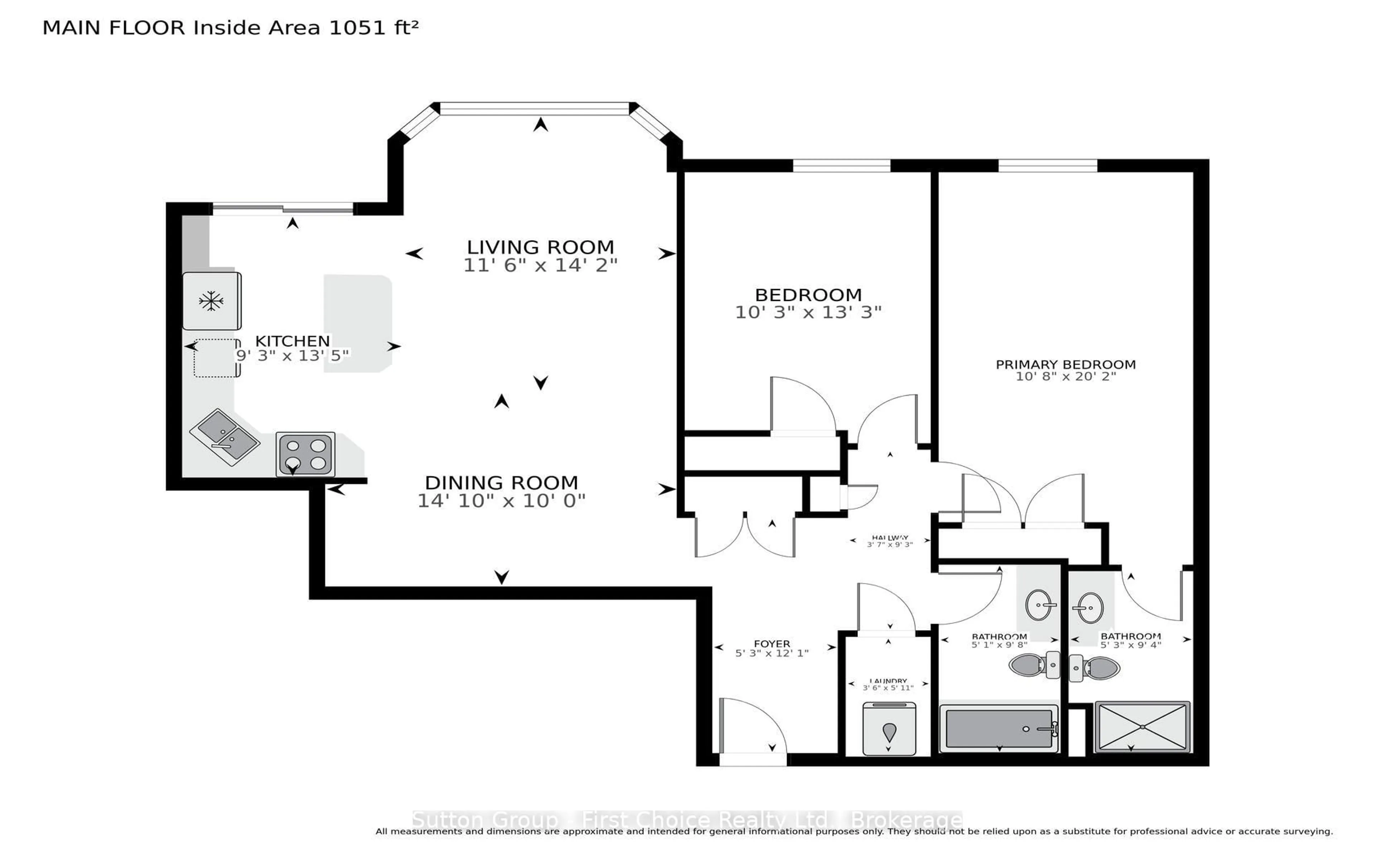 Floor plan for 160 Romeo St #504, Stratford Ontario N5A 4S9
