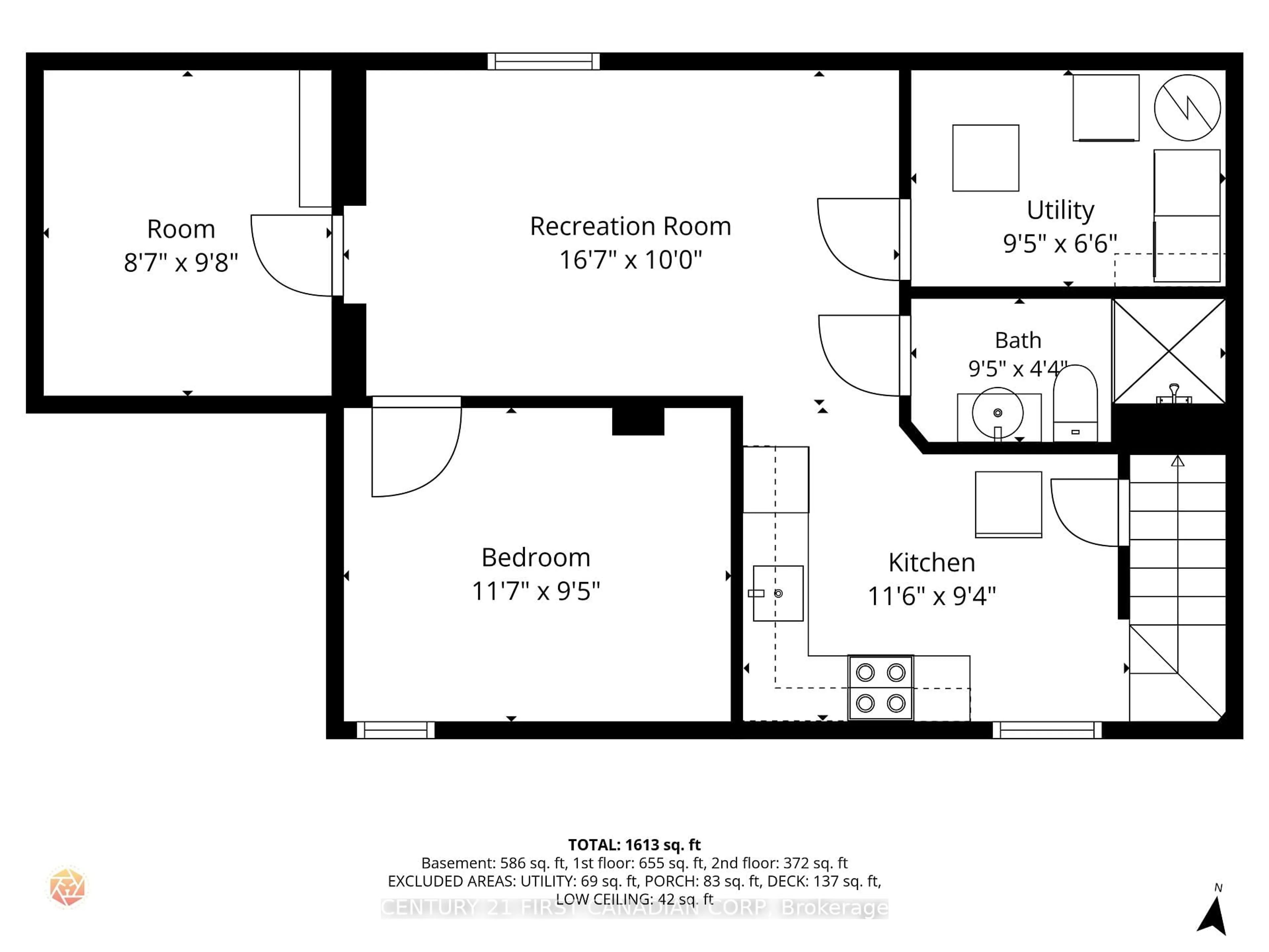 Floor plan for 384 Wharncliffe Rd, London South Ontario N6J 2M1