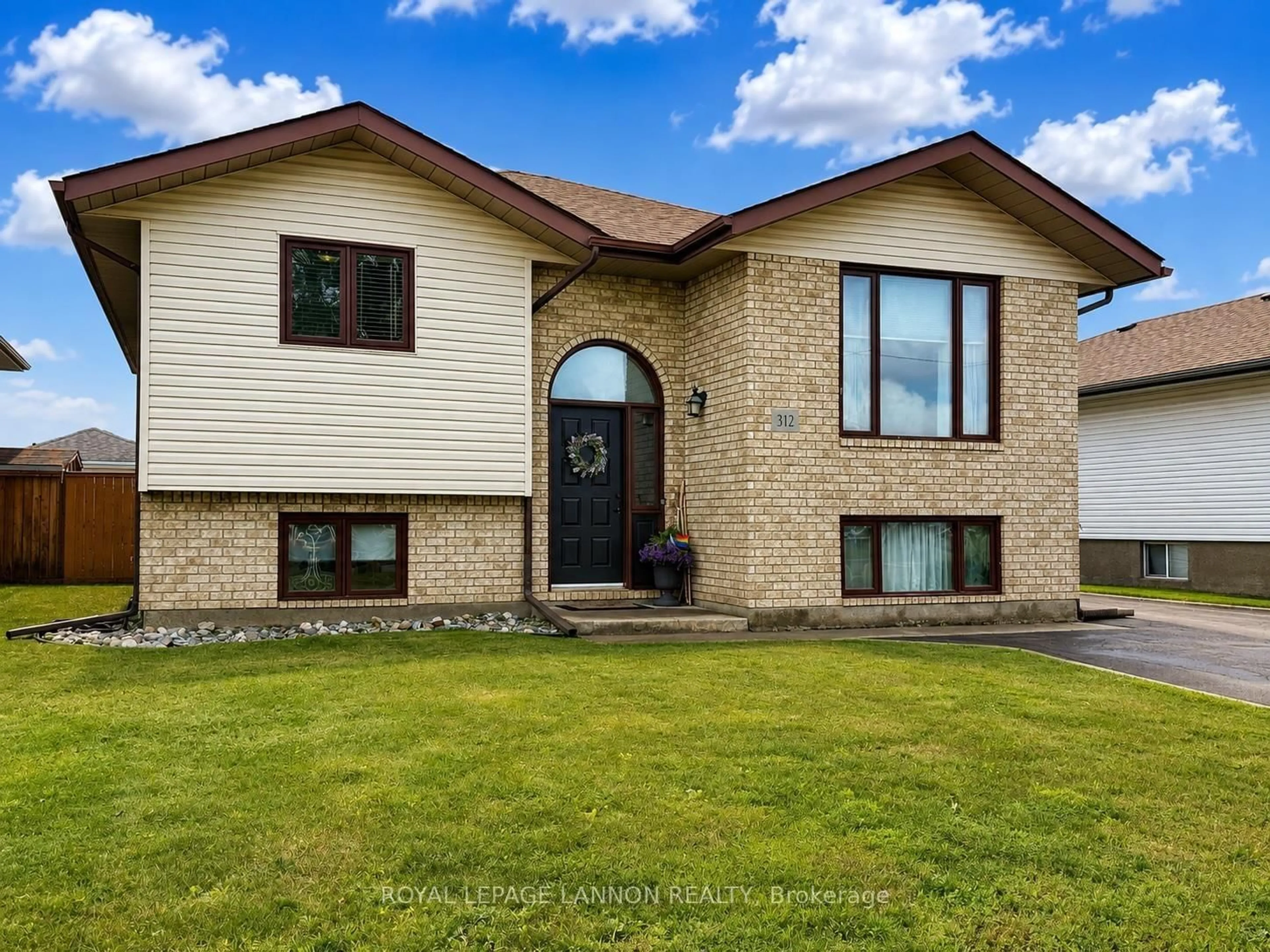 Home with brick exterior material, street for 312 Caribou Cres, Thunder Bay Ontario P7C 5Z6