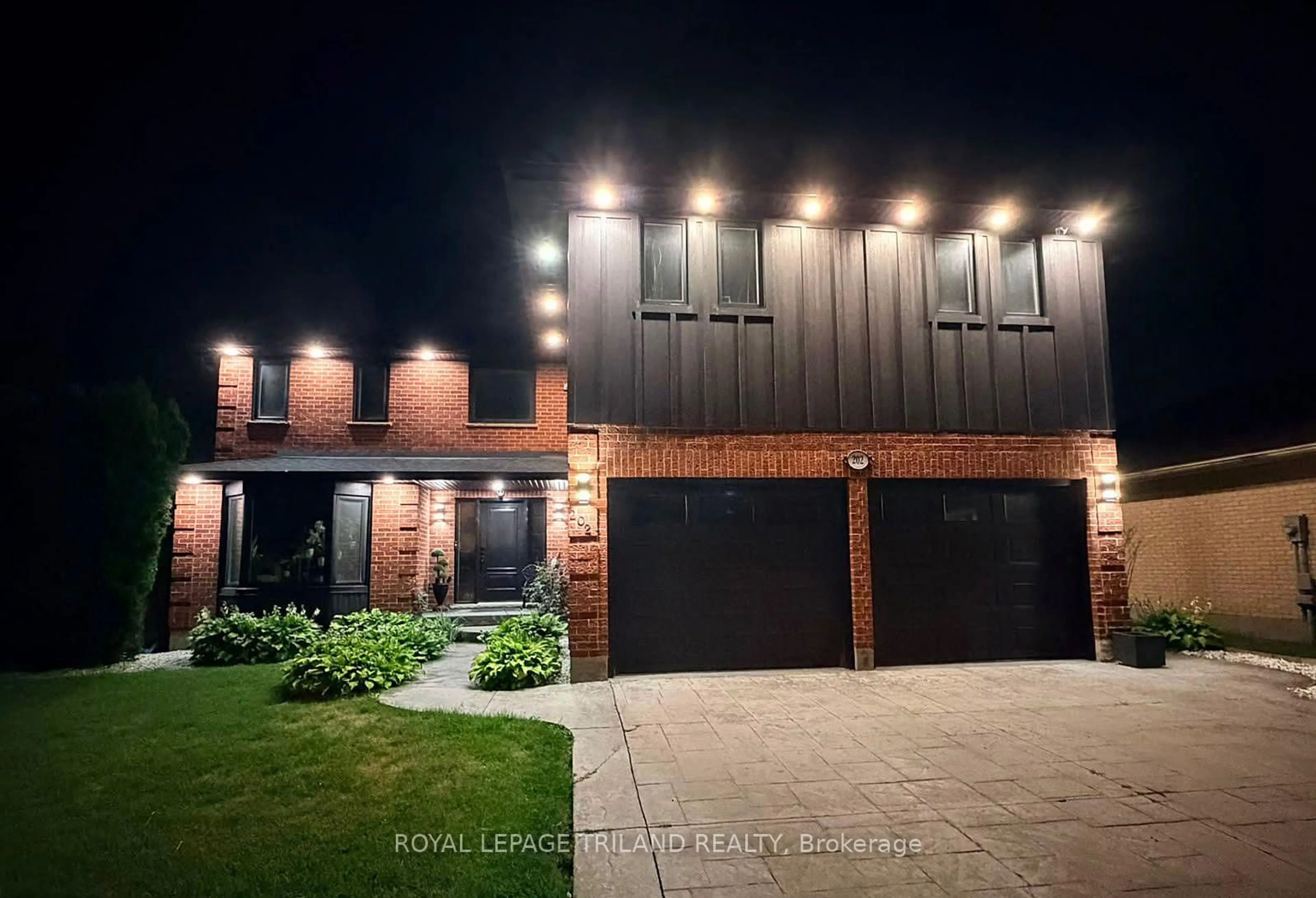 Home with brick exterior material, street for 202 Pine Valley Dr, London South Ontario N6J 4N7