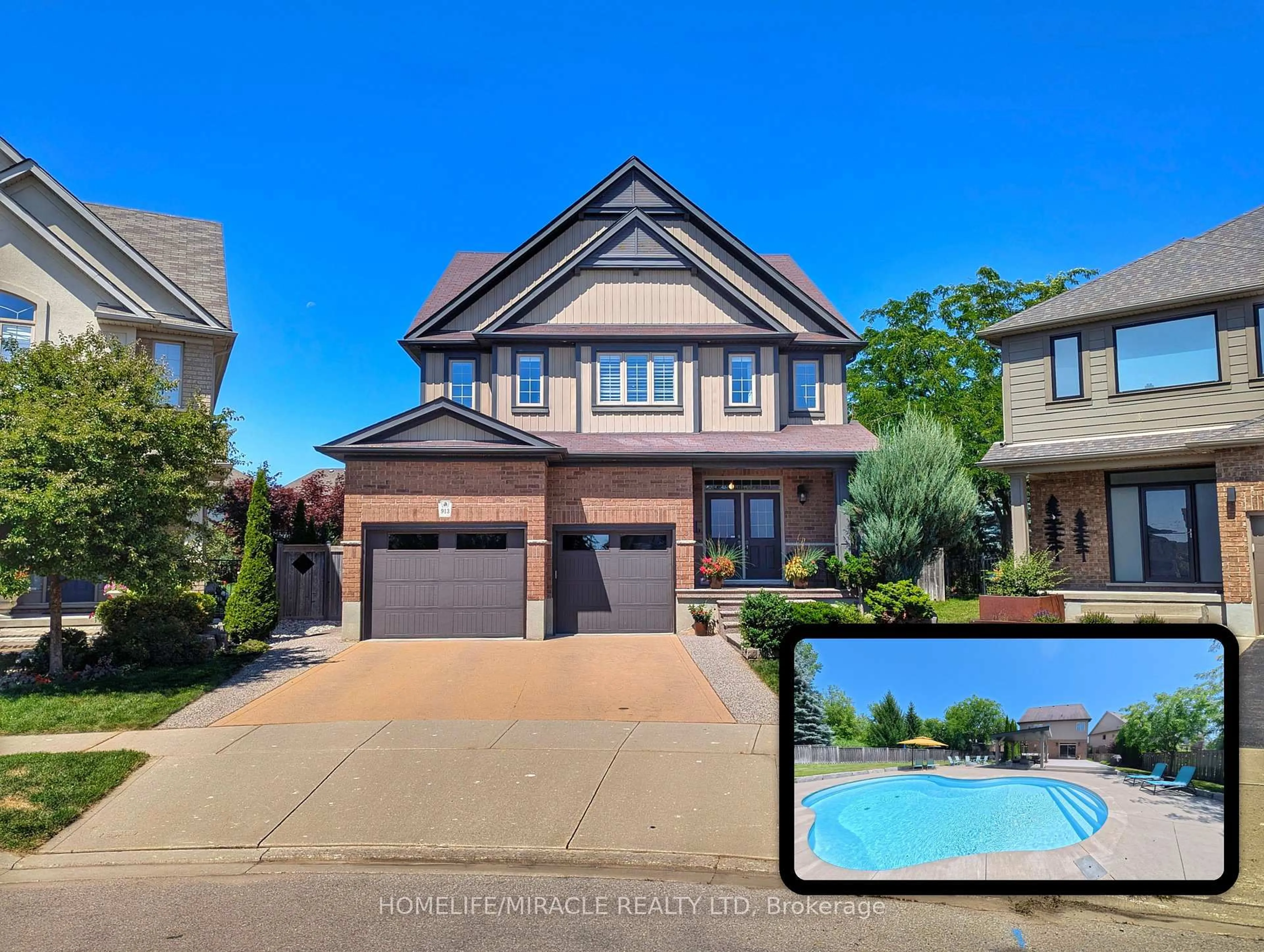 A pic from outside/outdoor area/front of a property/back of a property/a pic from drone, street for 913 Valebrook Crt, Kitchener Ontario N2A 0E5