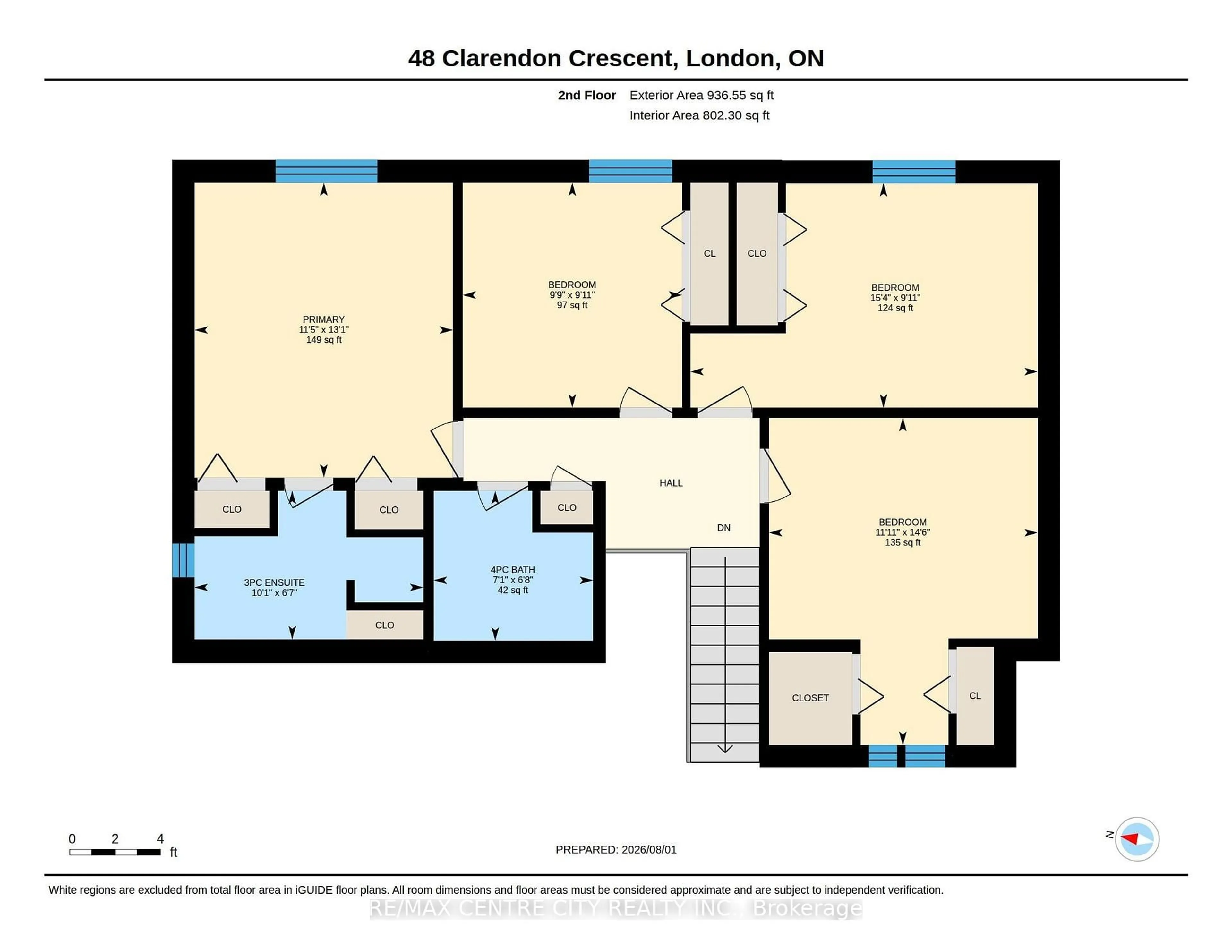 Floor plan for 48 Clarendon Cres, London South Ontario N6C 5B8
