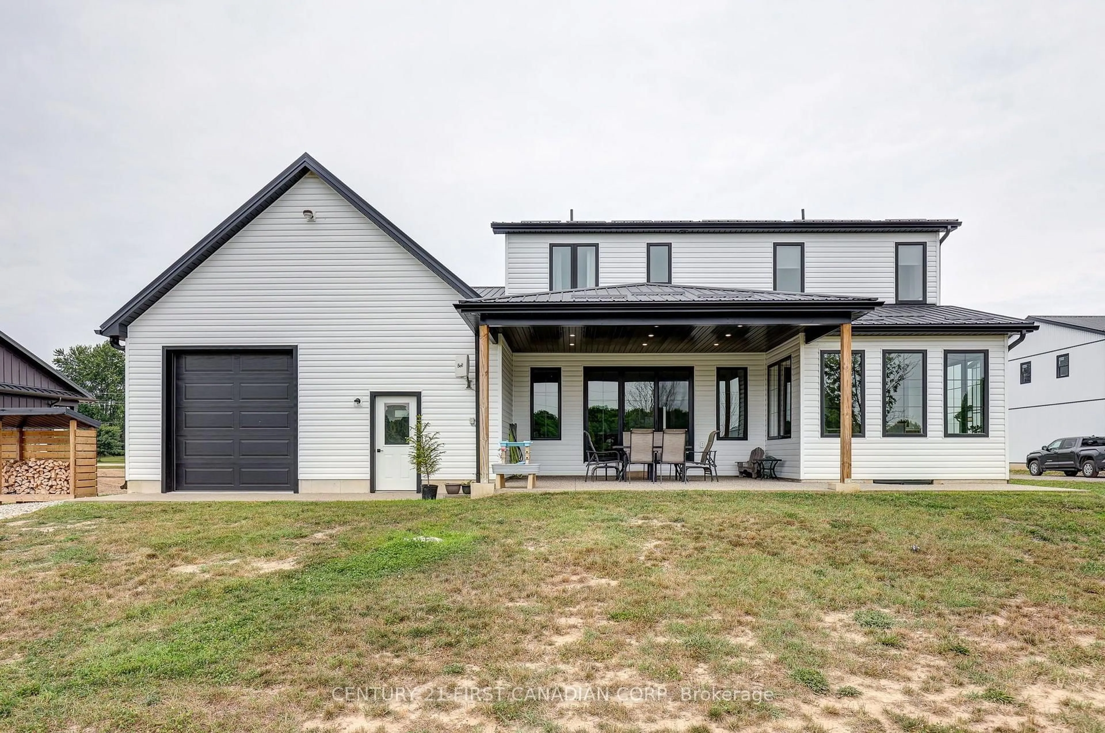 Home with brick exterior material, street for 36369 Talbot Line, Southwold Ontario N0L 2E0
