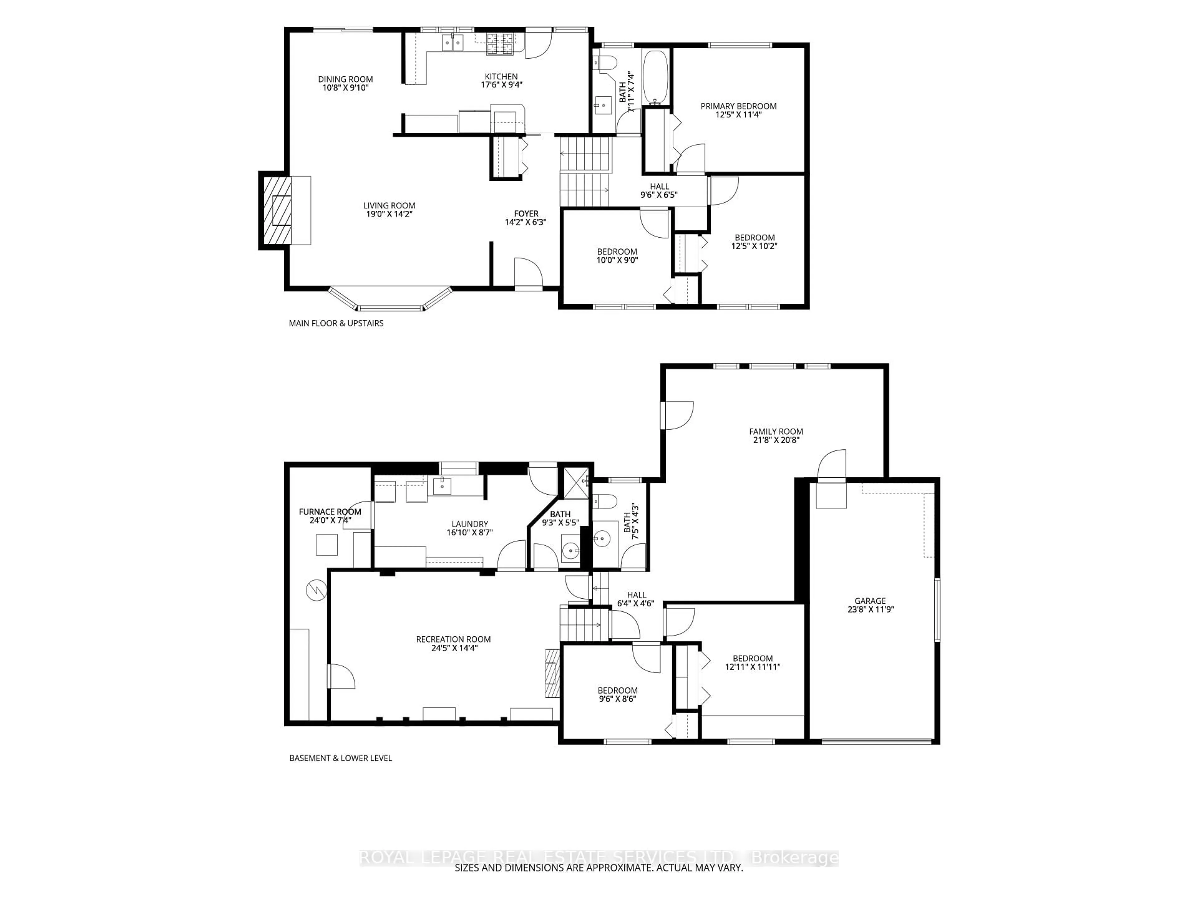 Floor plan for 17 Lynndale Dr, Hamilton Ontario L9H 3L4