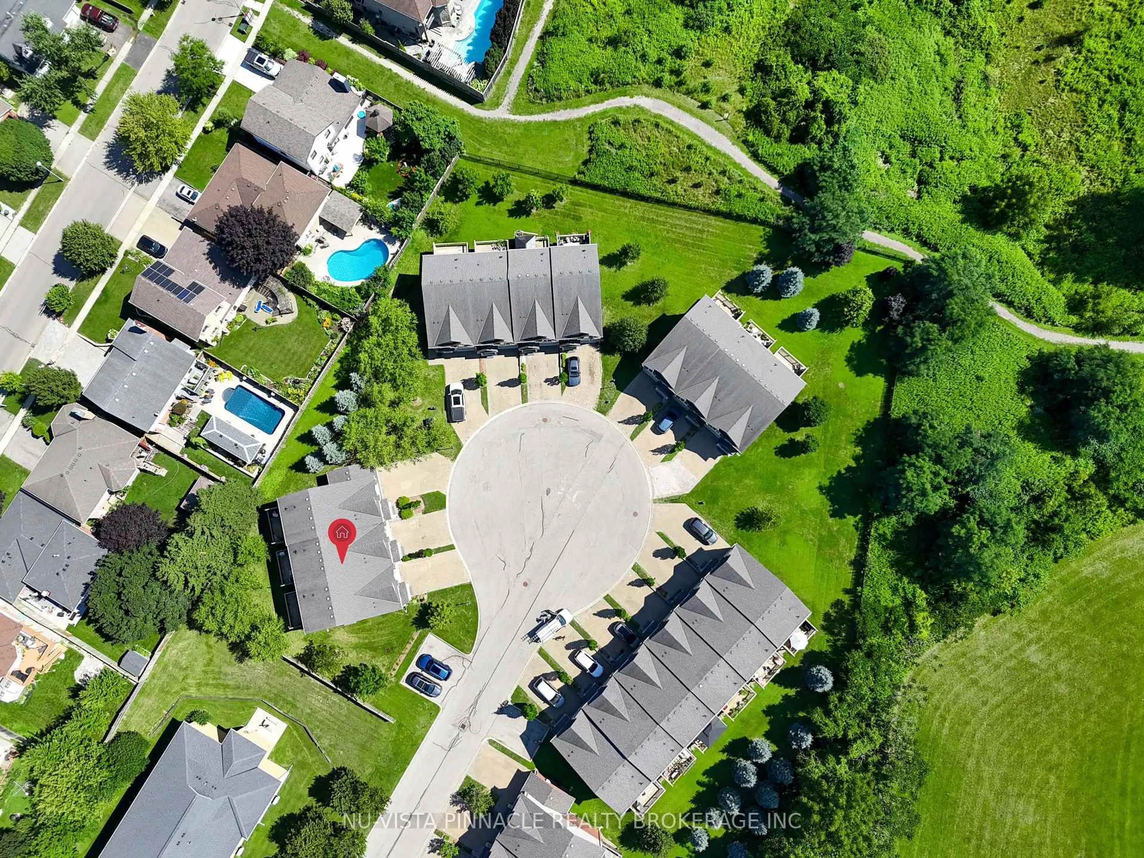 A pic from outside/outdoor area/front of a property/back of a property/a pic from drone, street for 176 Ferguson Dr #18, Woodstock Ontario N4V 0C6