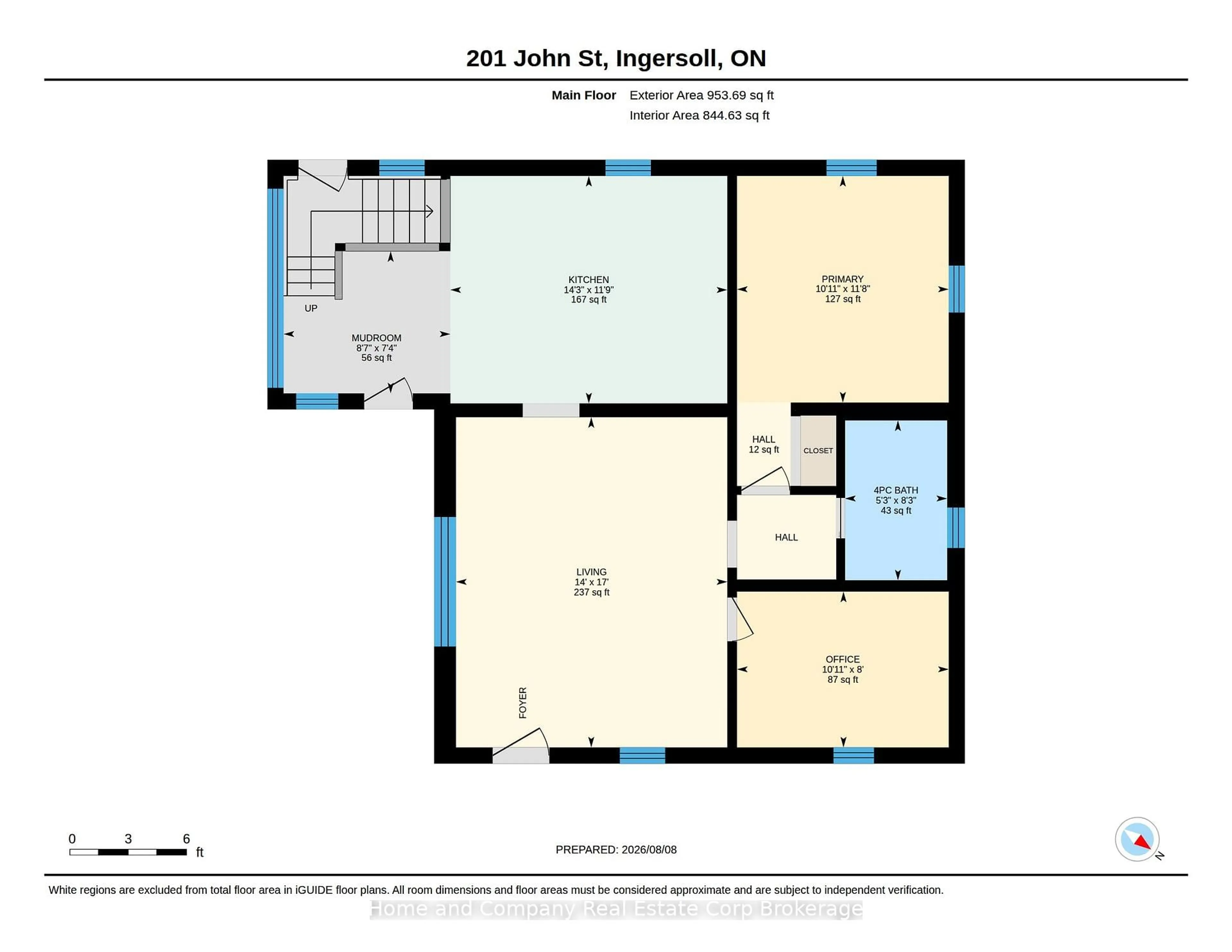 Floor plan for 201 John St, Ingersoll Ontario N5C 3G1