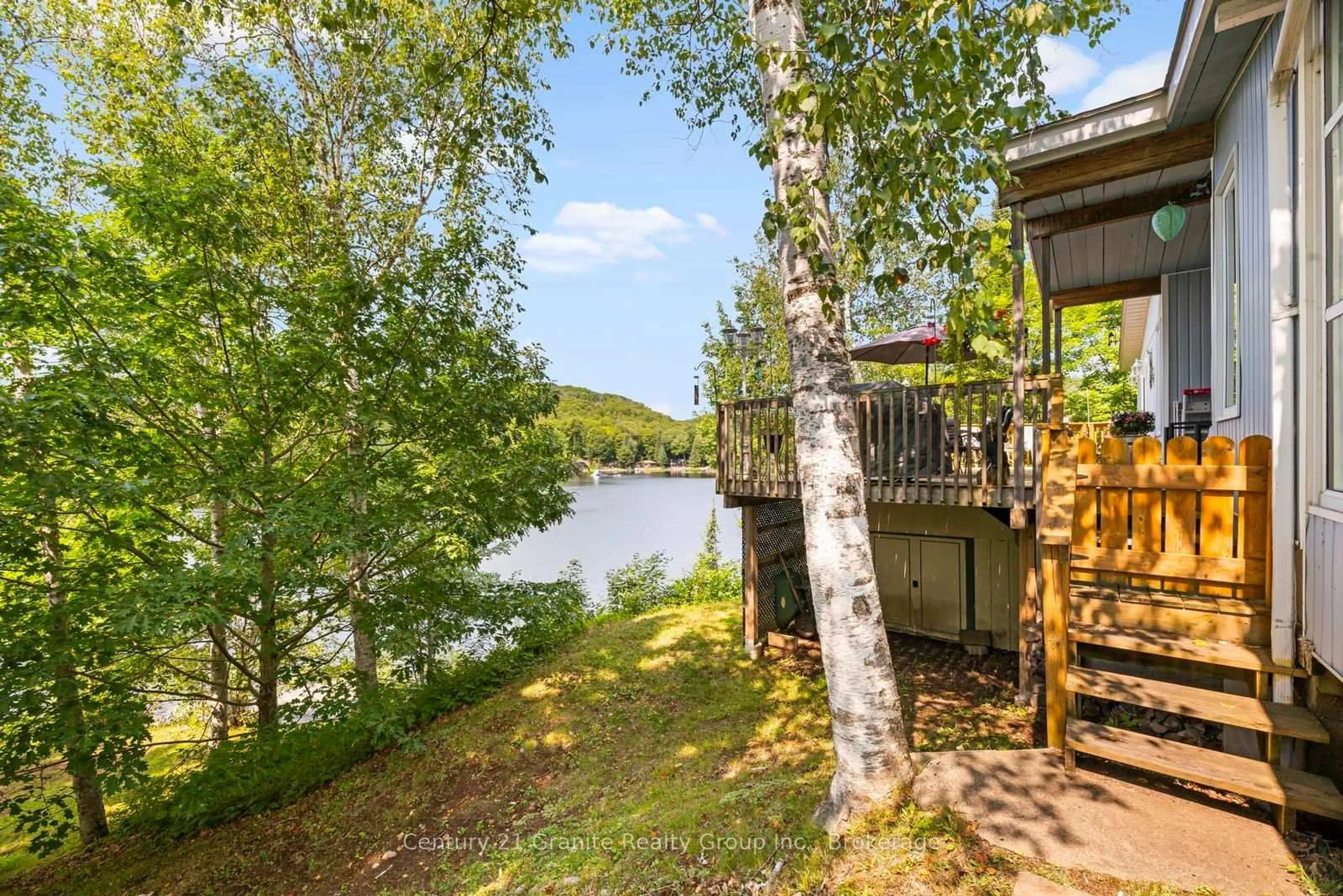 Patio, water/lake/river/ocean view for 64 Bentley Pl, Bancroft Ontario K0L 1C0