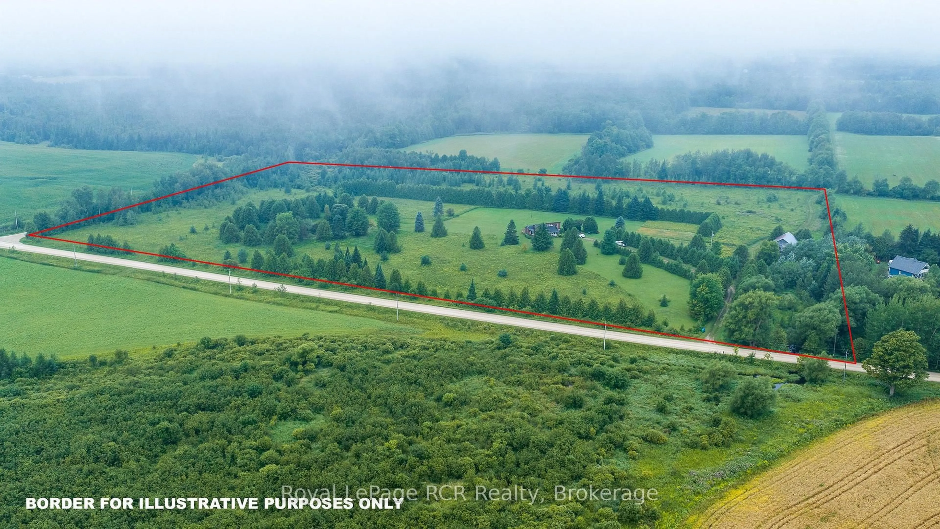 A pic from outside/outdoor area/front of a property/back of a property/a pic from drone, forest/trees view for 613154 Sideroad 50, West Grey Ontario N0C 1K0