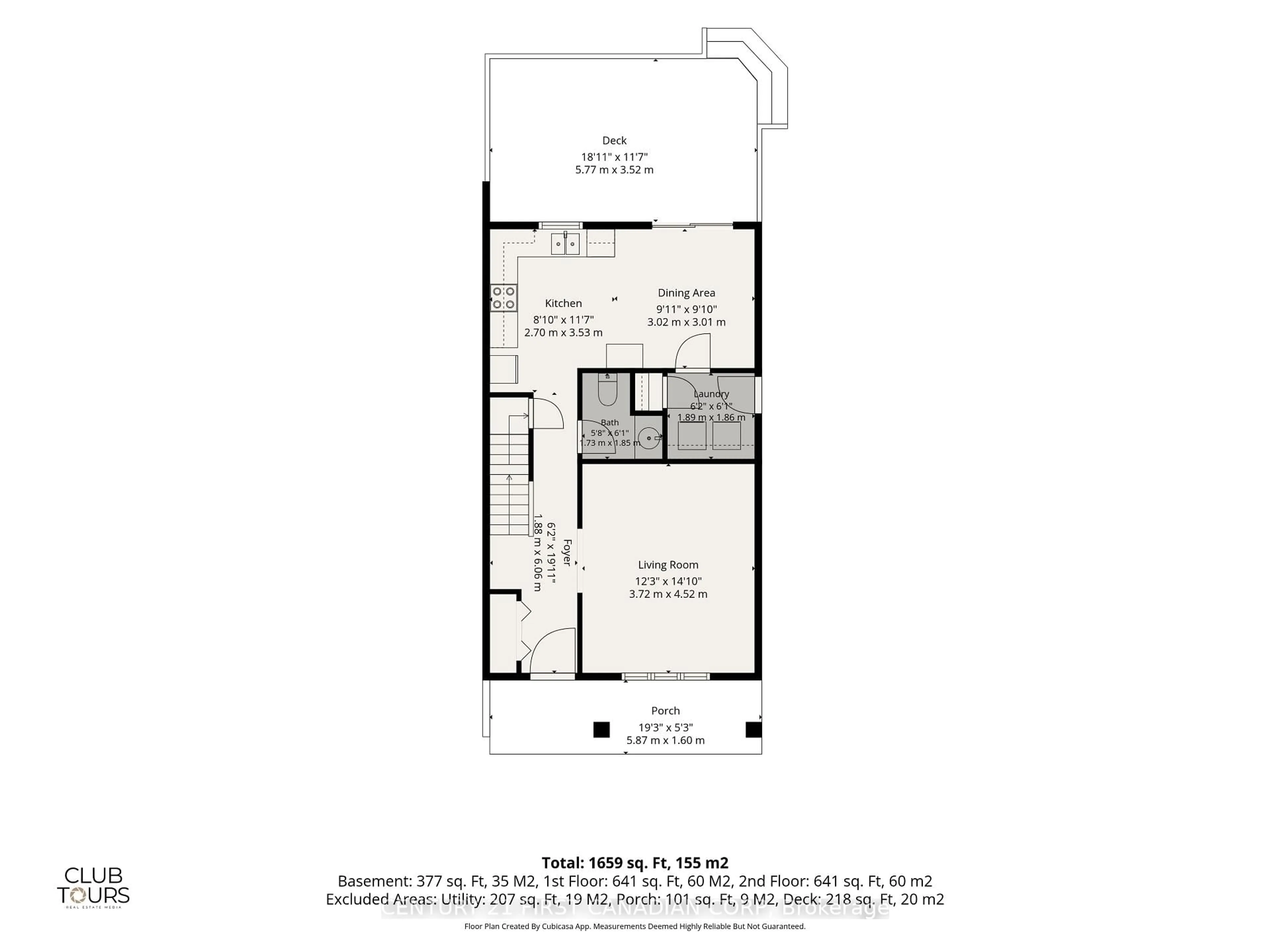 Floor plan for 212 Martinet Ave, London East Ontario N5V 4K2