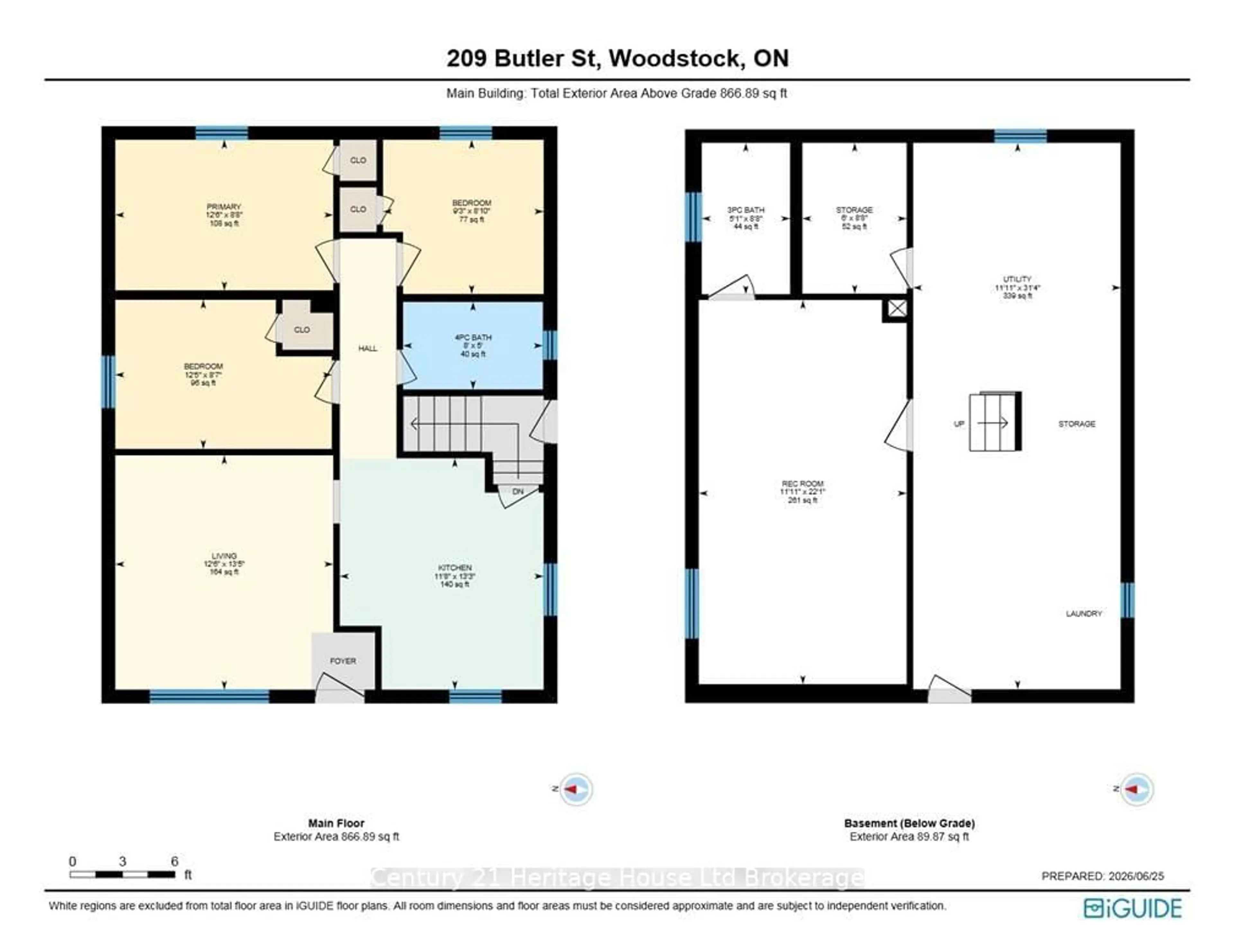 Floor plan for 209 Butler St, Woodstock Ontario N4S 3A8