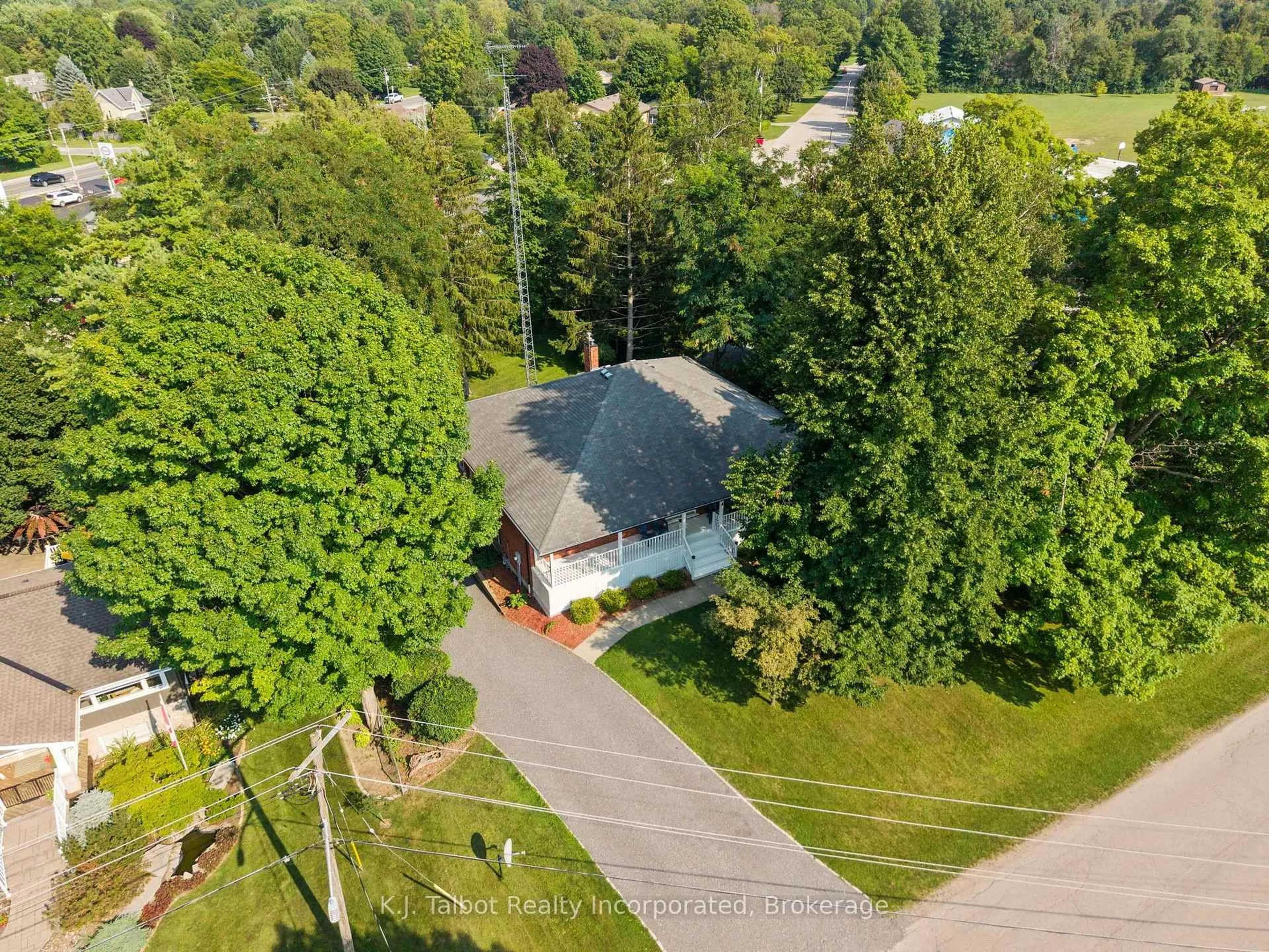 A pic from outside/outdoor area/front of a property/back of a property/a pic from drone, street for 4 John Ave, Bluewater Ontario N0M 1G0