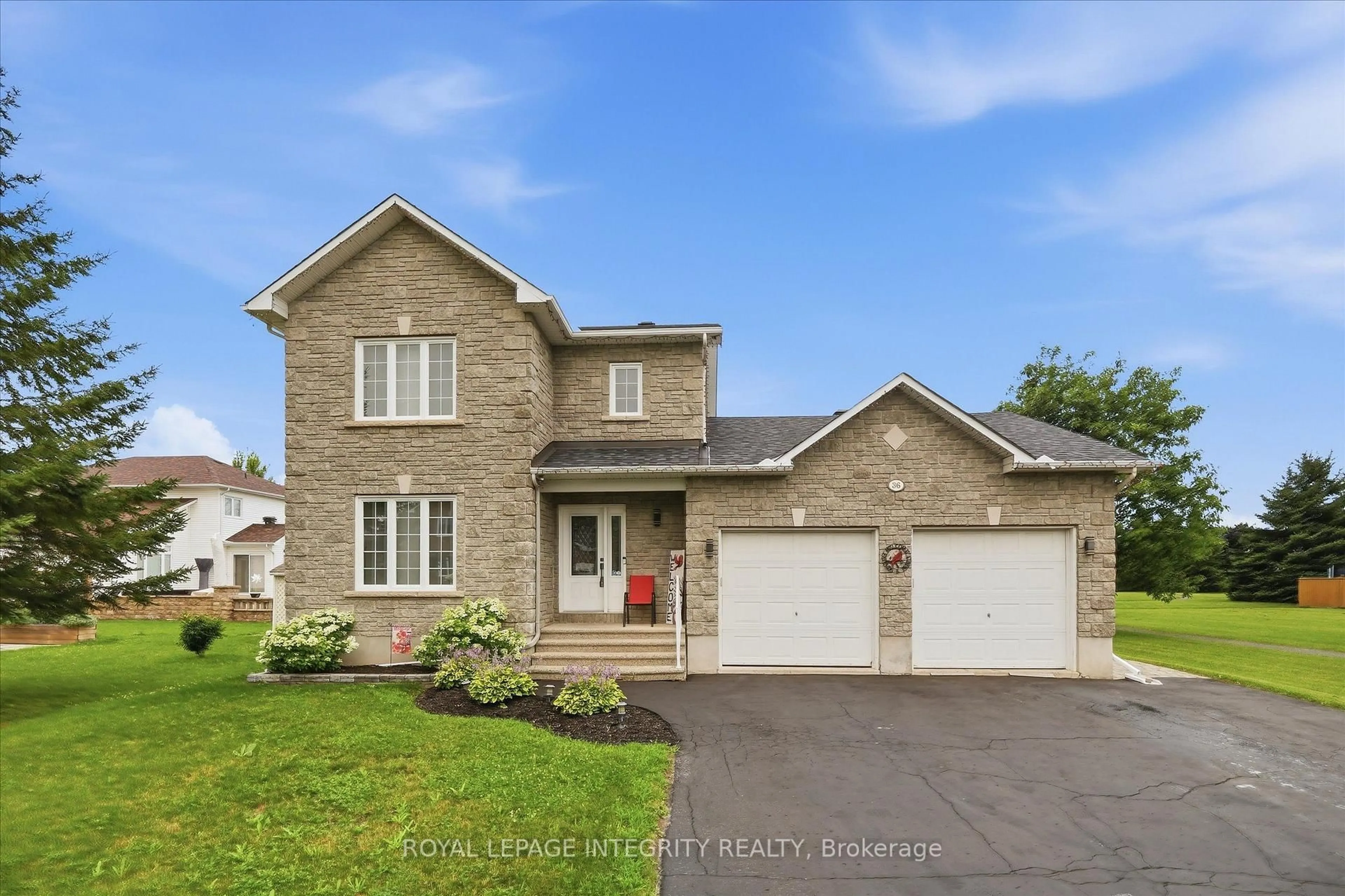 Home with brick exterior material, street for 36 Frontenac Blvd, Russell Ontario K0A 1W0
