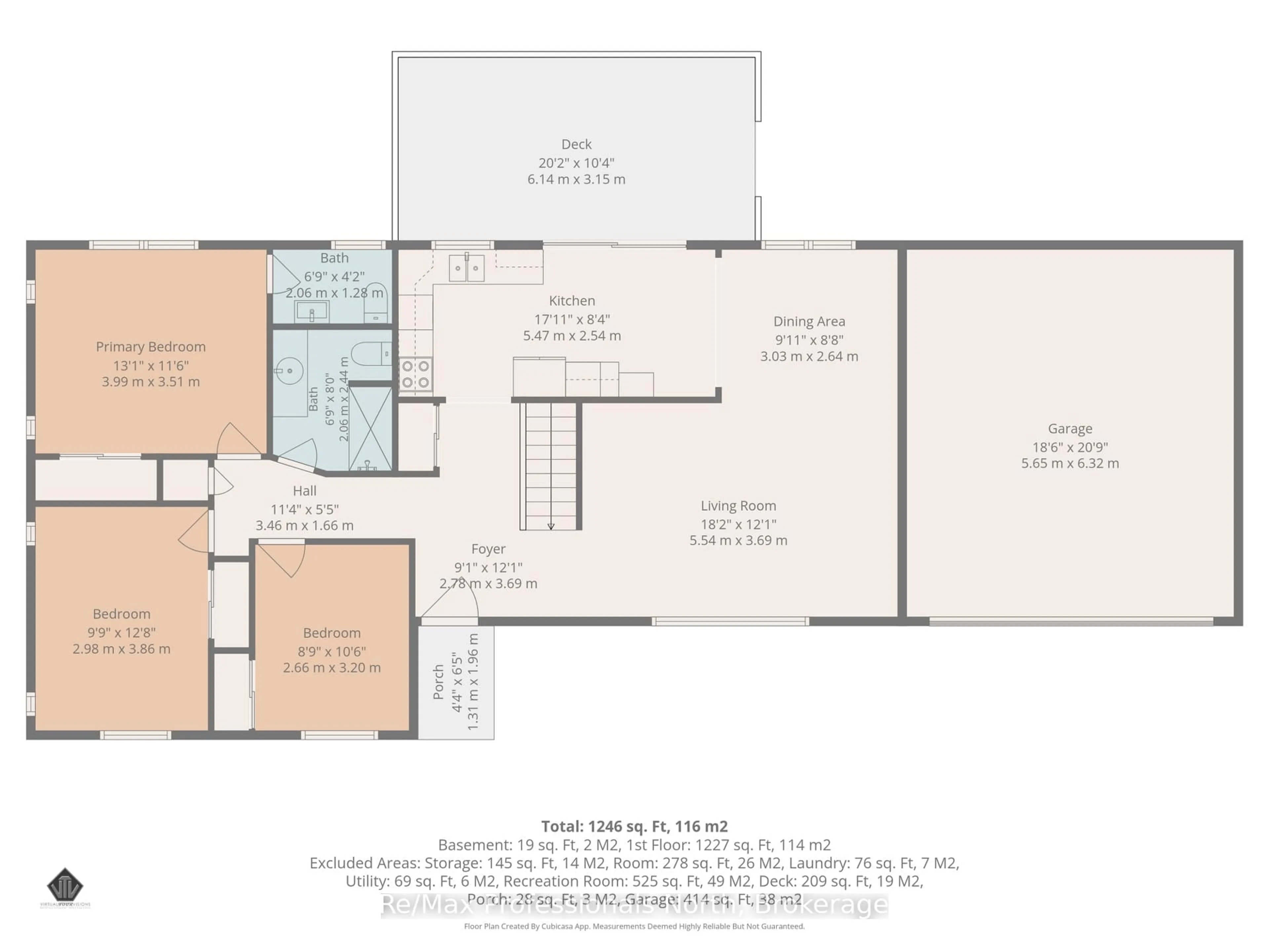 Floor plan for 66 Westvale Dr, Bracebridge Ontario P1L 1B3