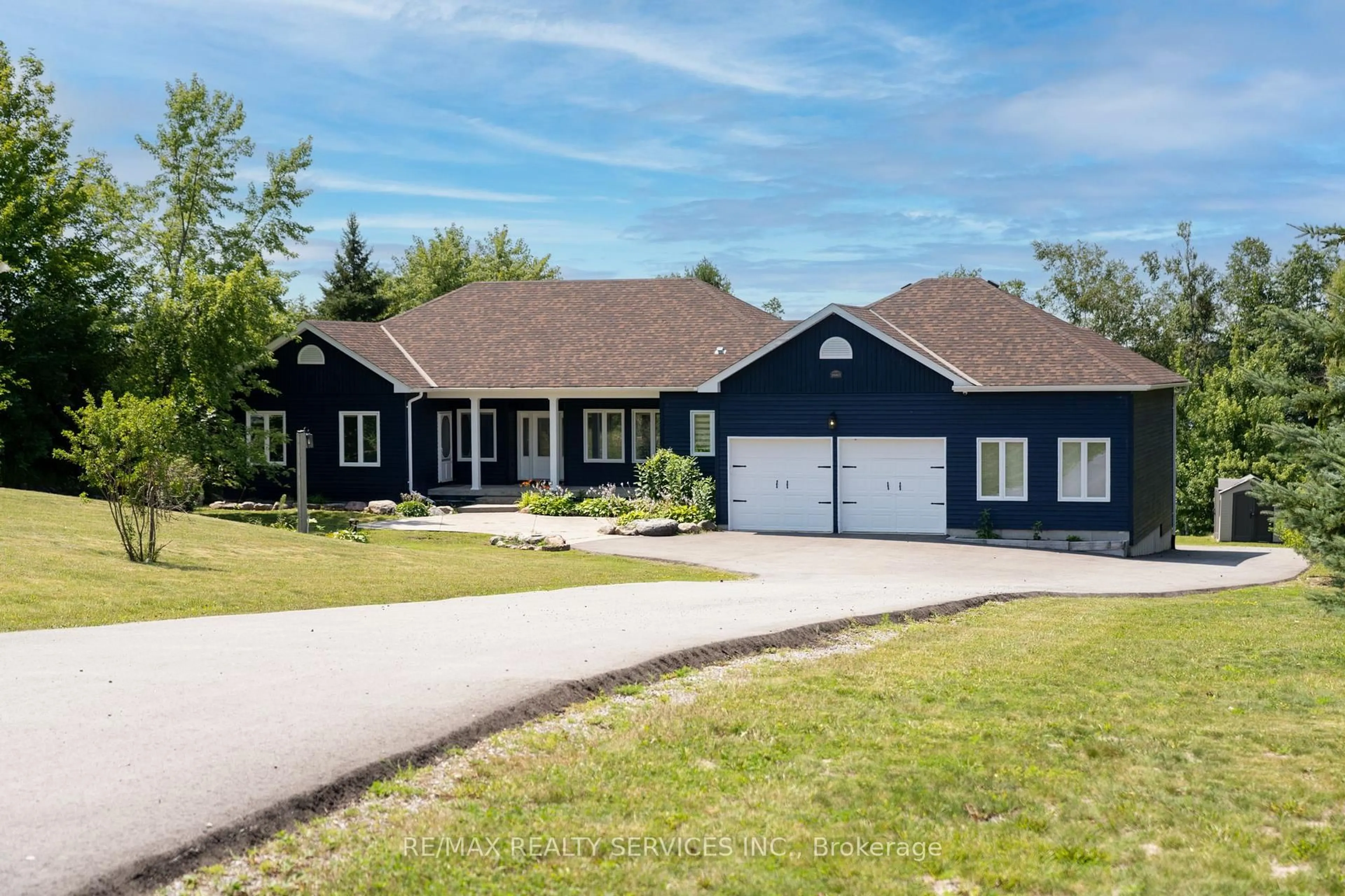 Home with vinyl exterior material, street for 2667 Mary Nichols Rd, Selwyn Ontario K0L 2H0
