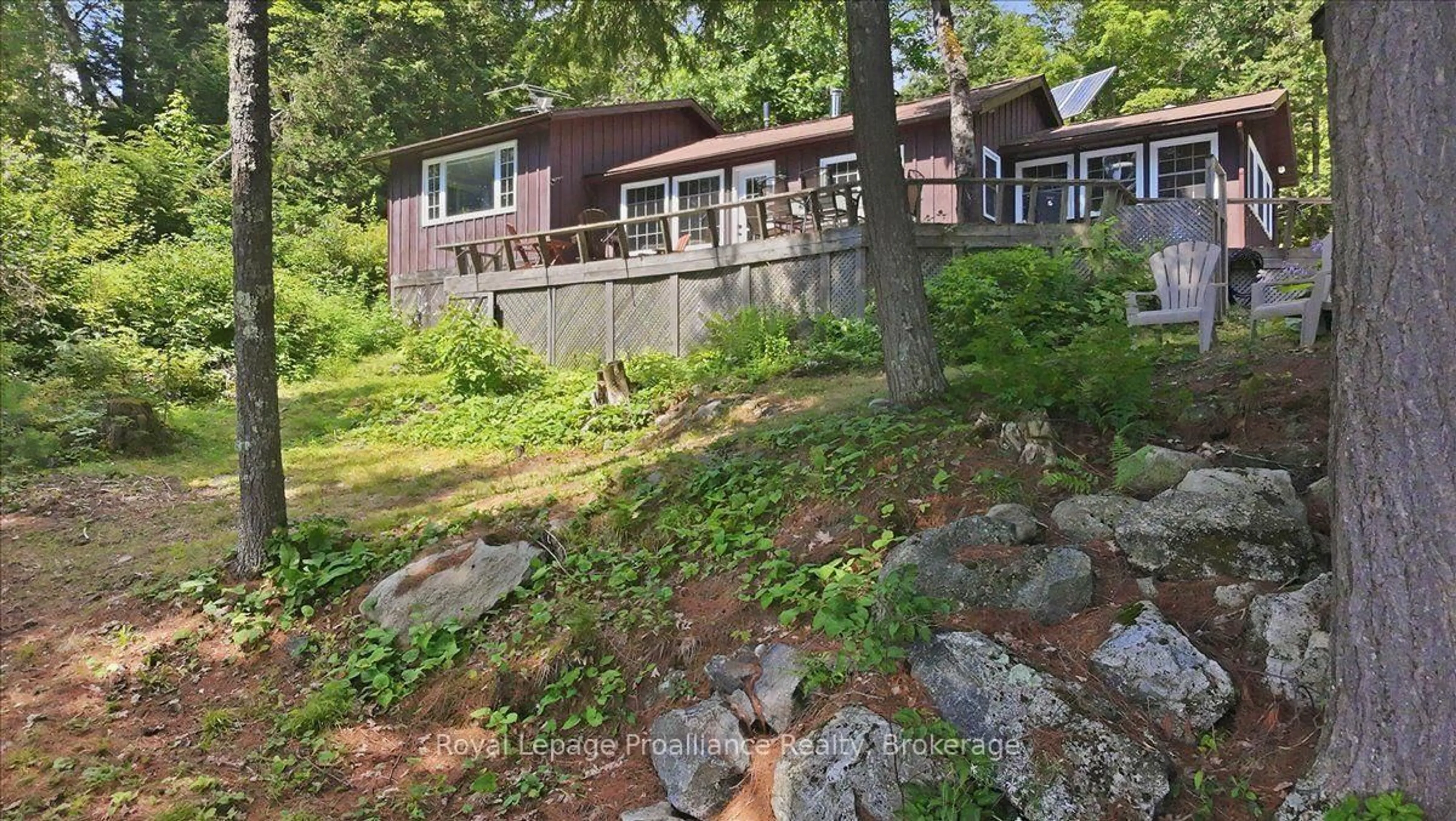 Patio, water/lake/river/ocean view for 146 Skootamatta Lake, Cloyne Ontario K0H 1K0