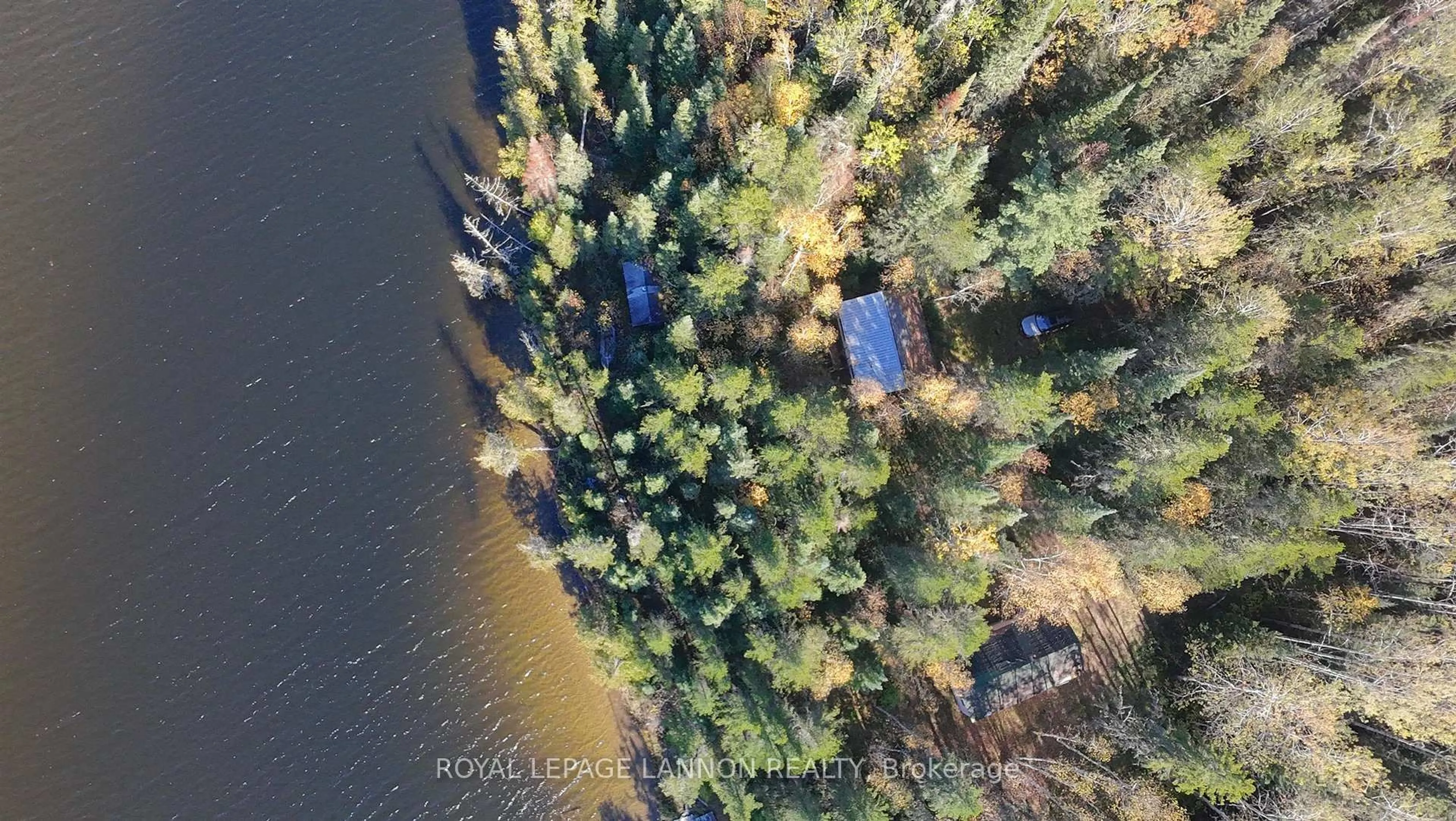 A pic from outside/outdoor area/front of a property/back of a property/a pic from drone, water/lake/river/ocean view for 105 Tractor Tire Rd, Greenstone Ontario P0T 1M0