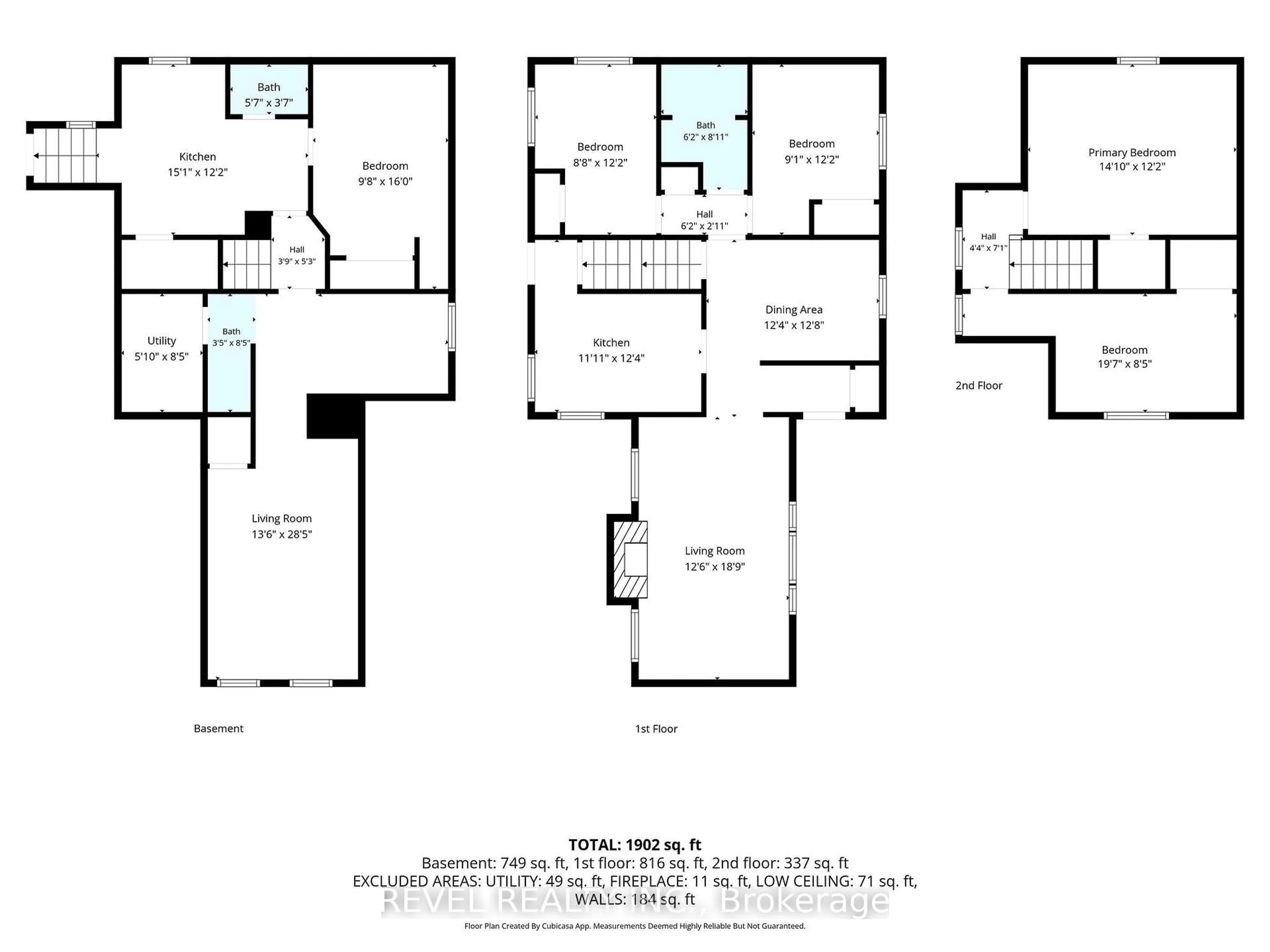 Floor plan for 481 Upper Gage Ave, Hamilton Ontario L8V 4J2