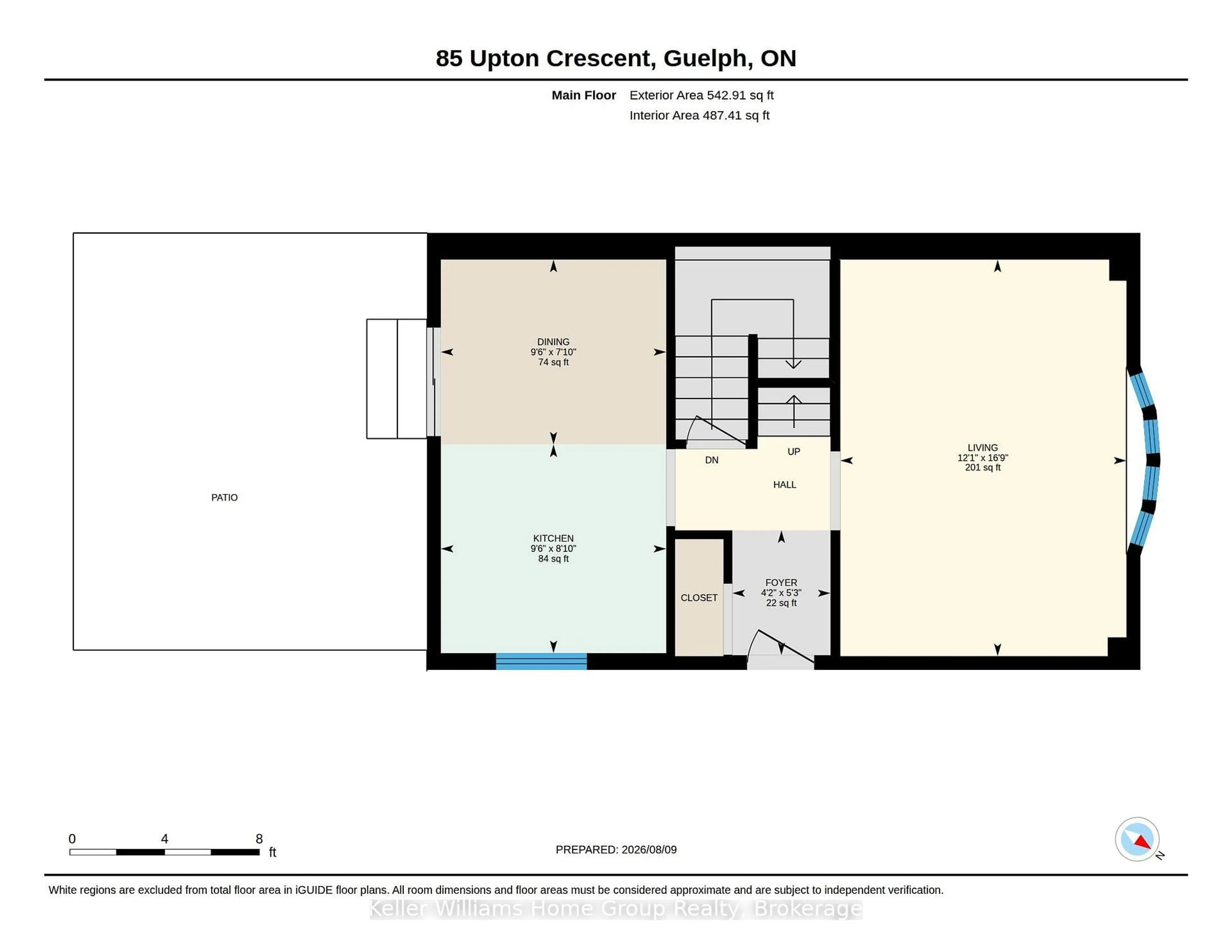 Floor plan for 85 Upton Cres, Guelph Ontario N1E 6P6