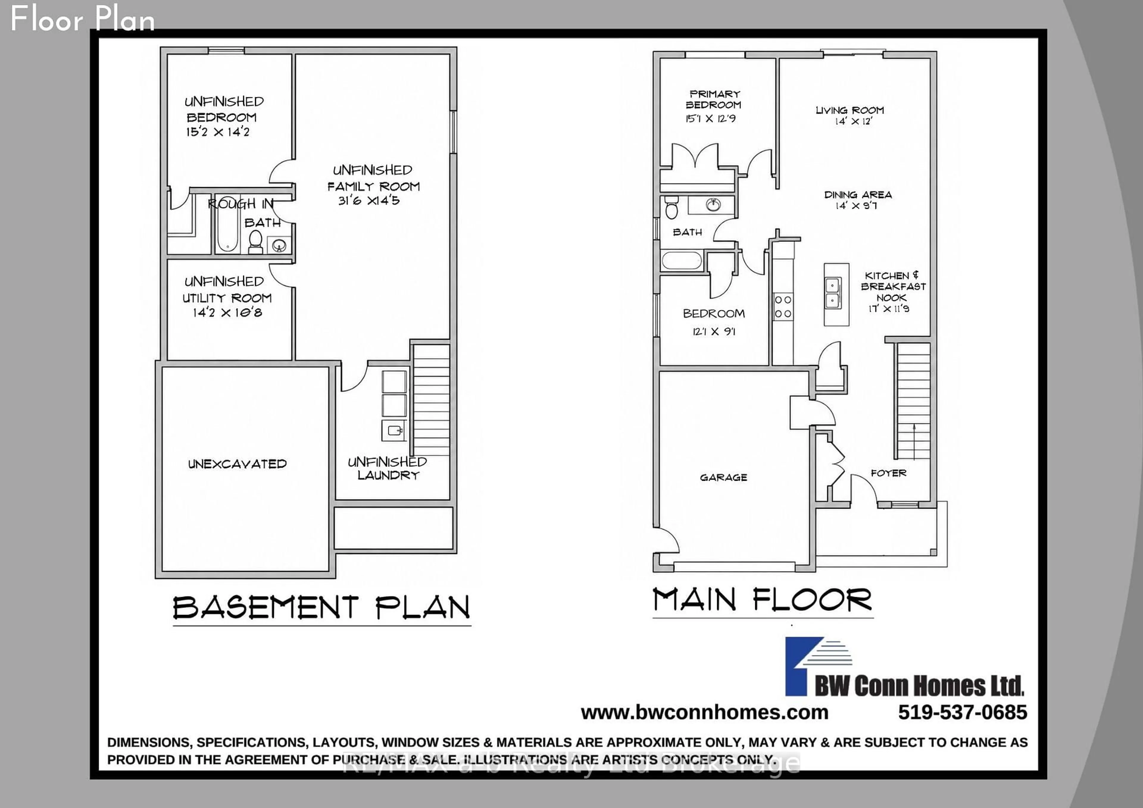 Floor plan for 51 CASH Cres, Ingersoll Ontario N5C 0E2